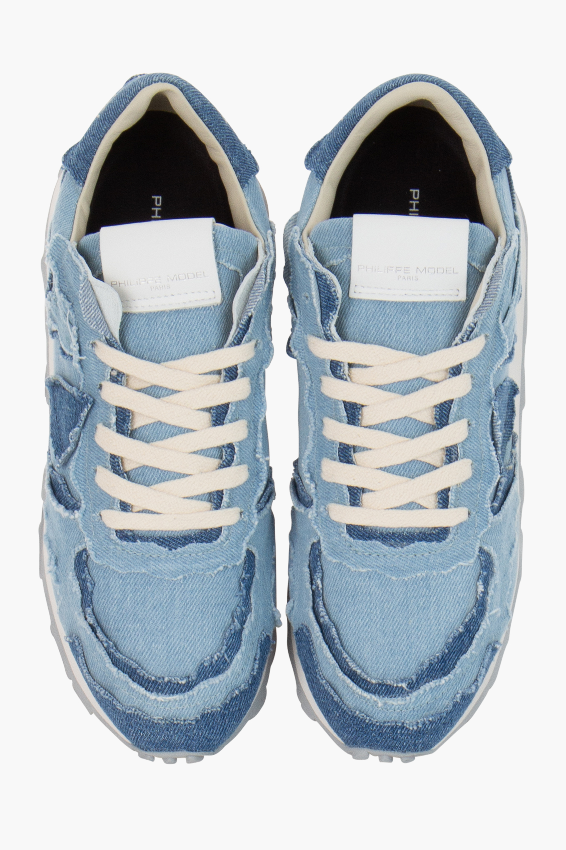 PHILIPPE MODEL Denim Sneakers Tropez Haute Low