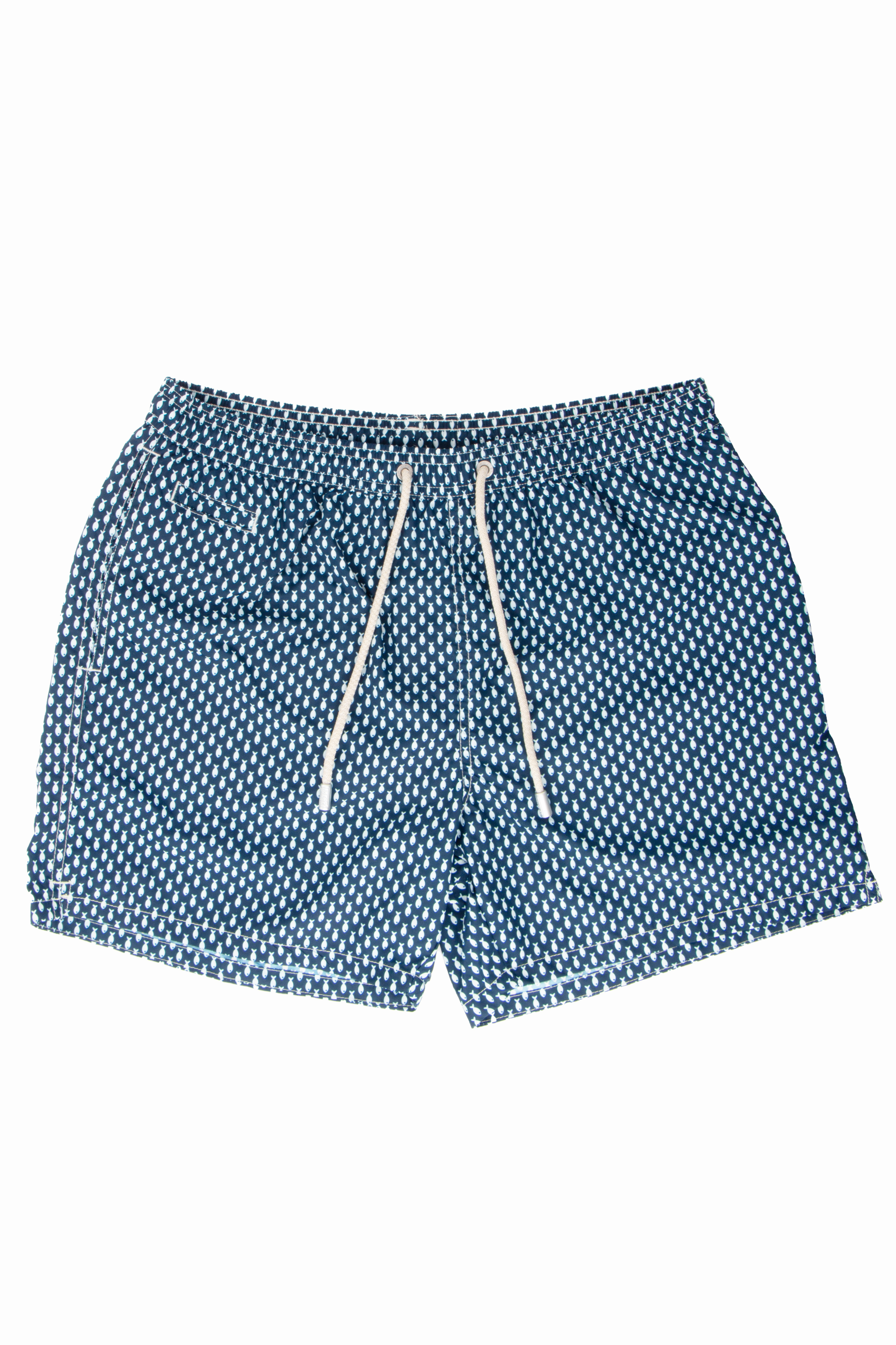 MC 2 SAINT BARTH Fish Print Swim Shorts Lighting