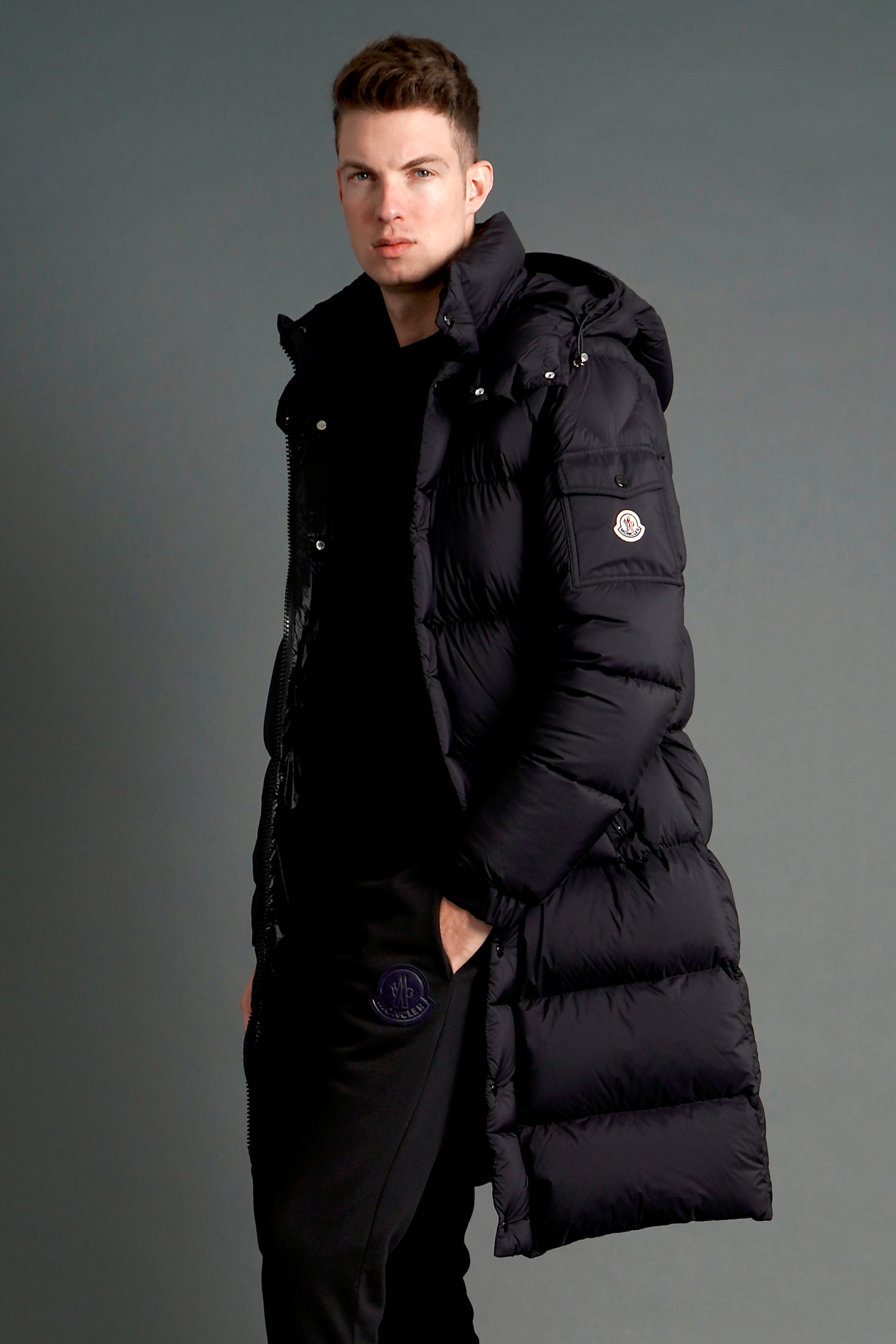 MONCLER Hanoverian Long Quilted Down Parka