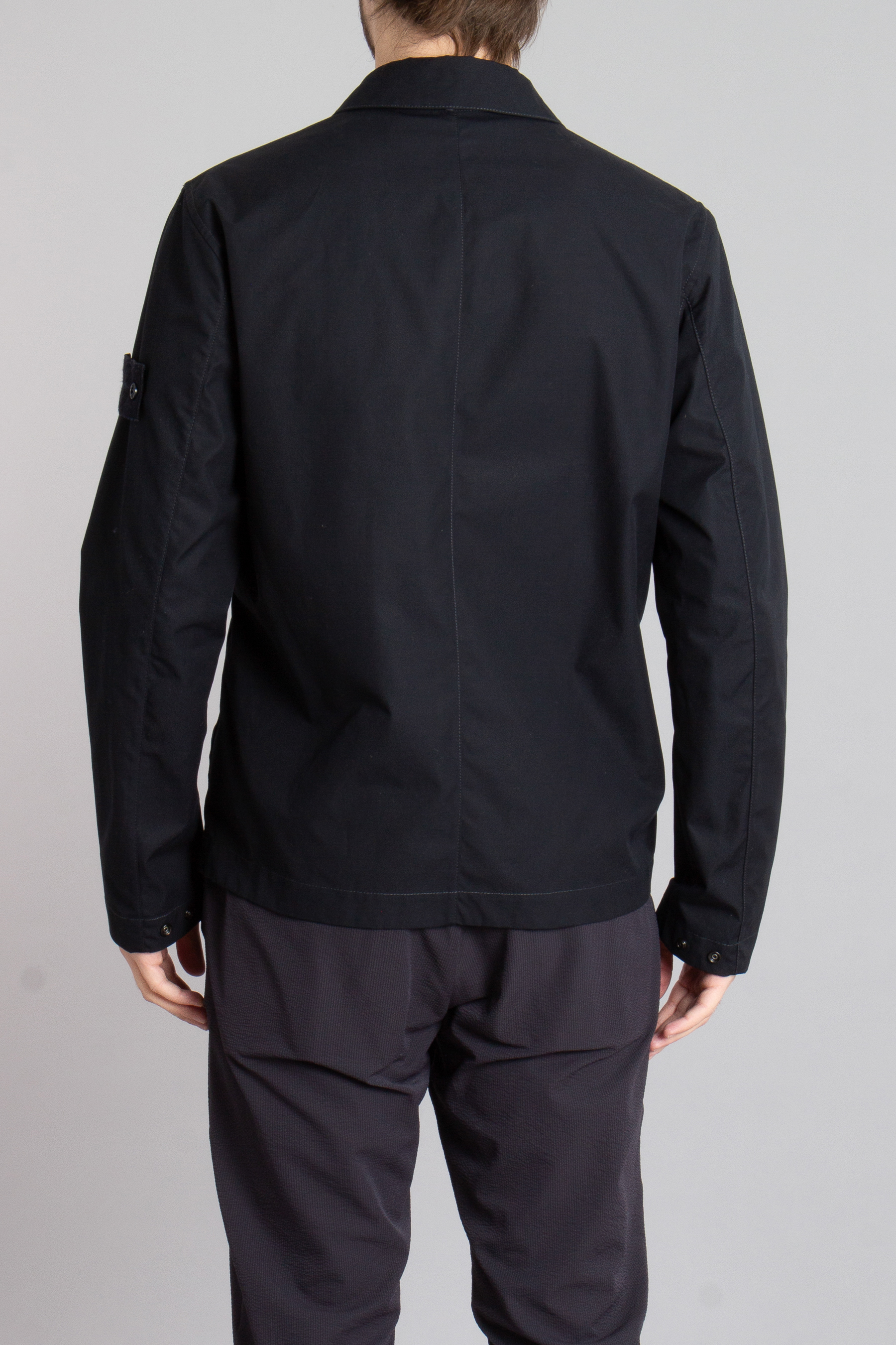 STONE ISLAND Ghost Piece Organic Cotton Canvas Overshirt