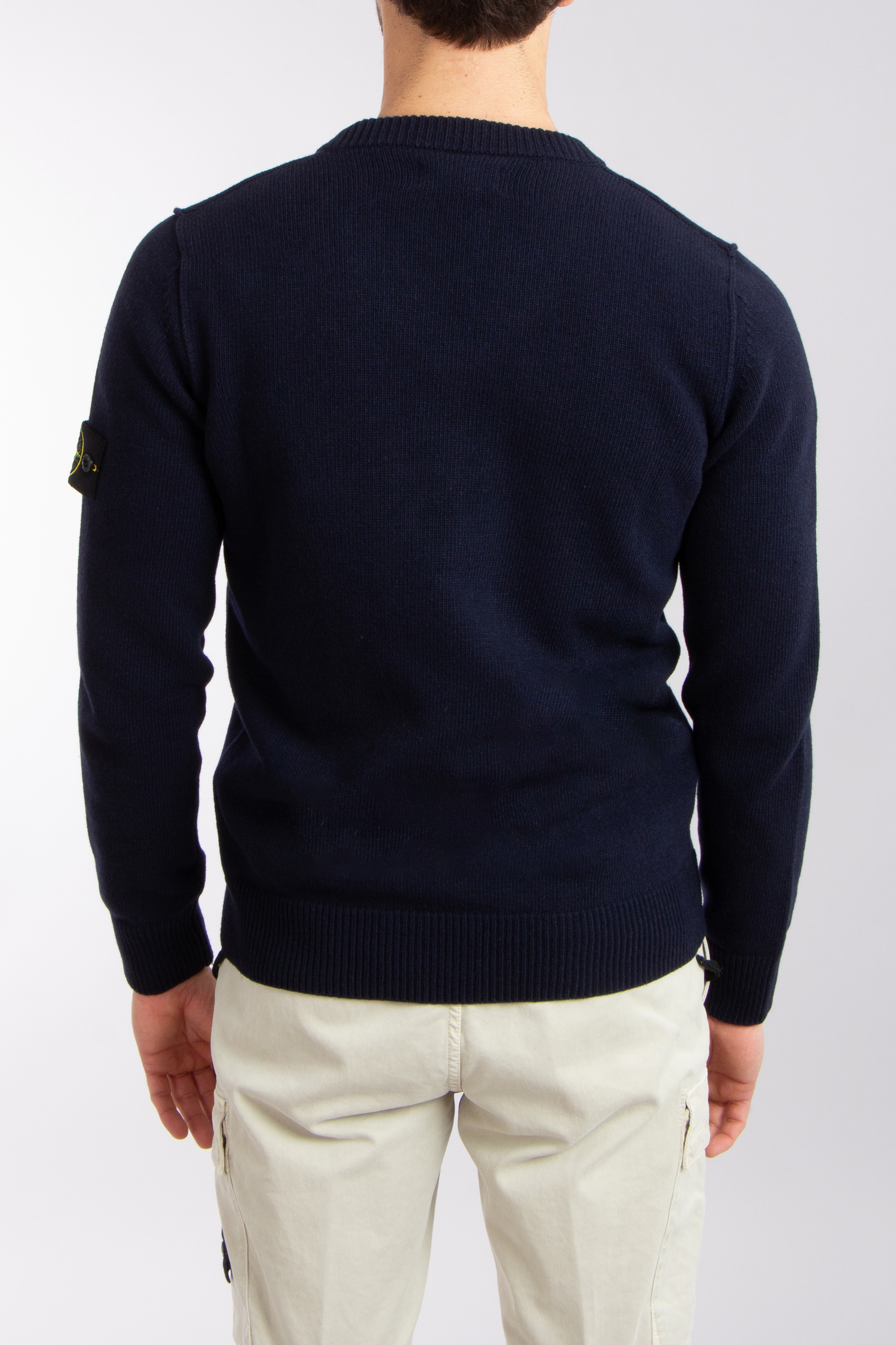 STONE ISLAND V-Neck Wool Blend Sweater