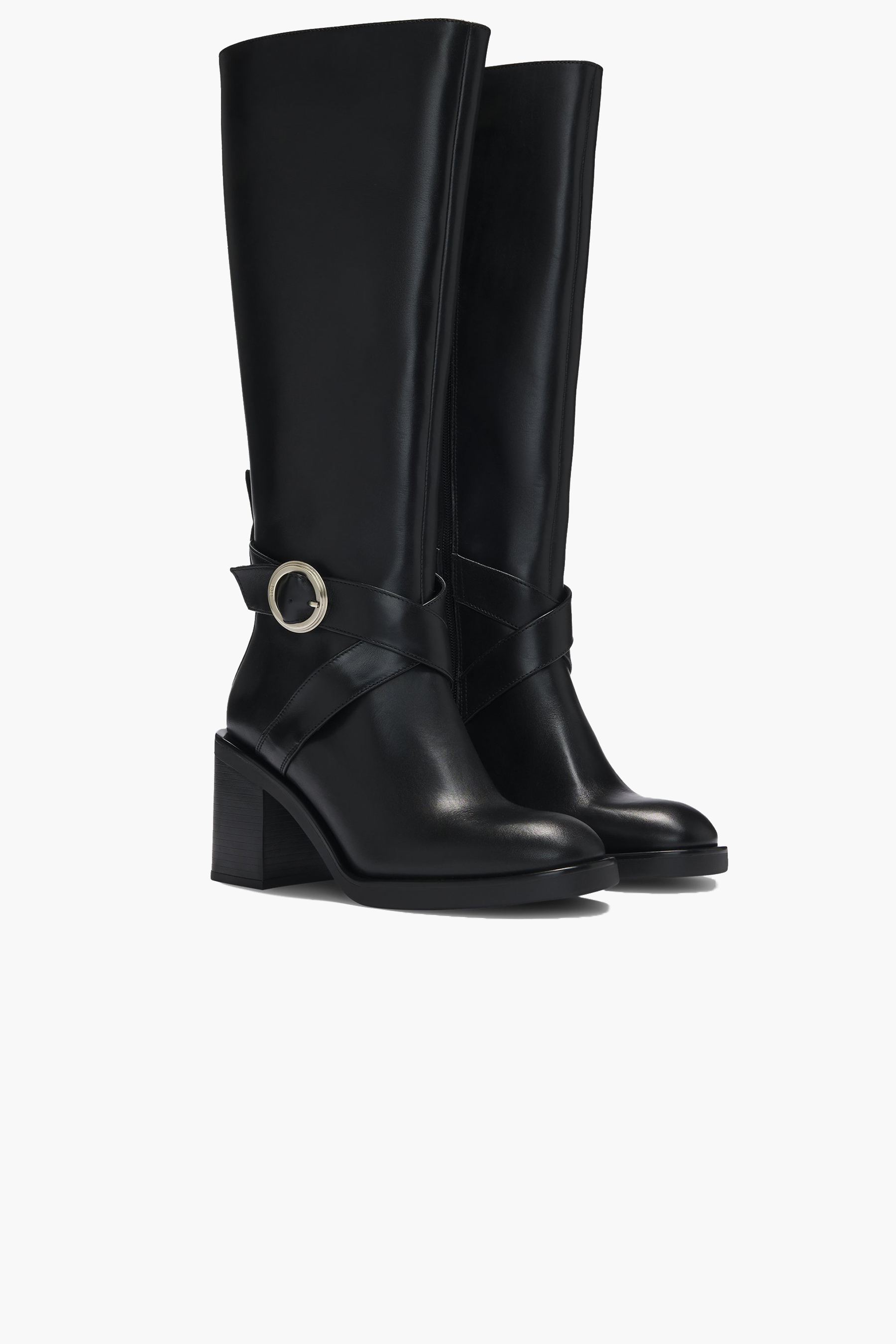 BOSS Knee-High Leather Boots Camy