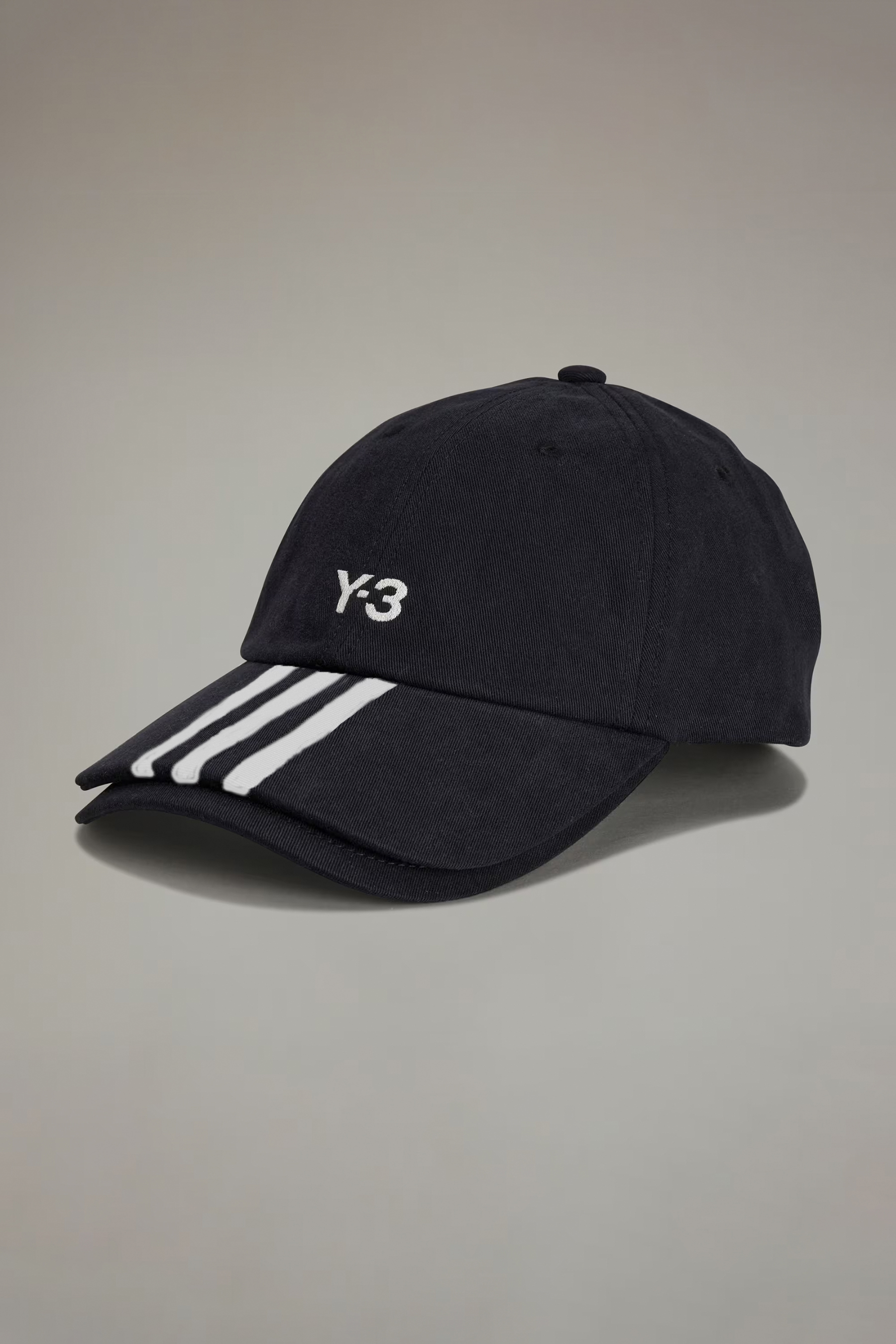 Y-3 3-Stripes Cotton Twill Cap