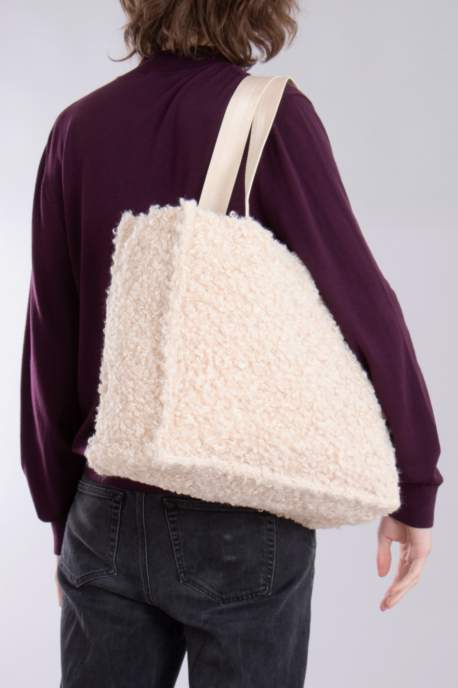 BOSS Faux Fur Tote Bag Deva