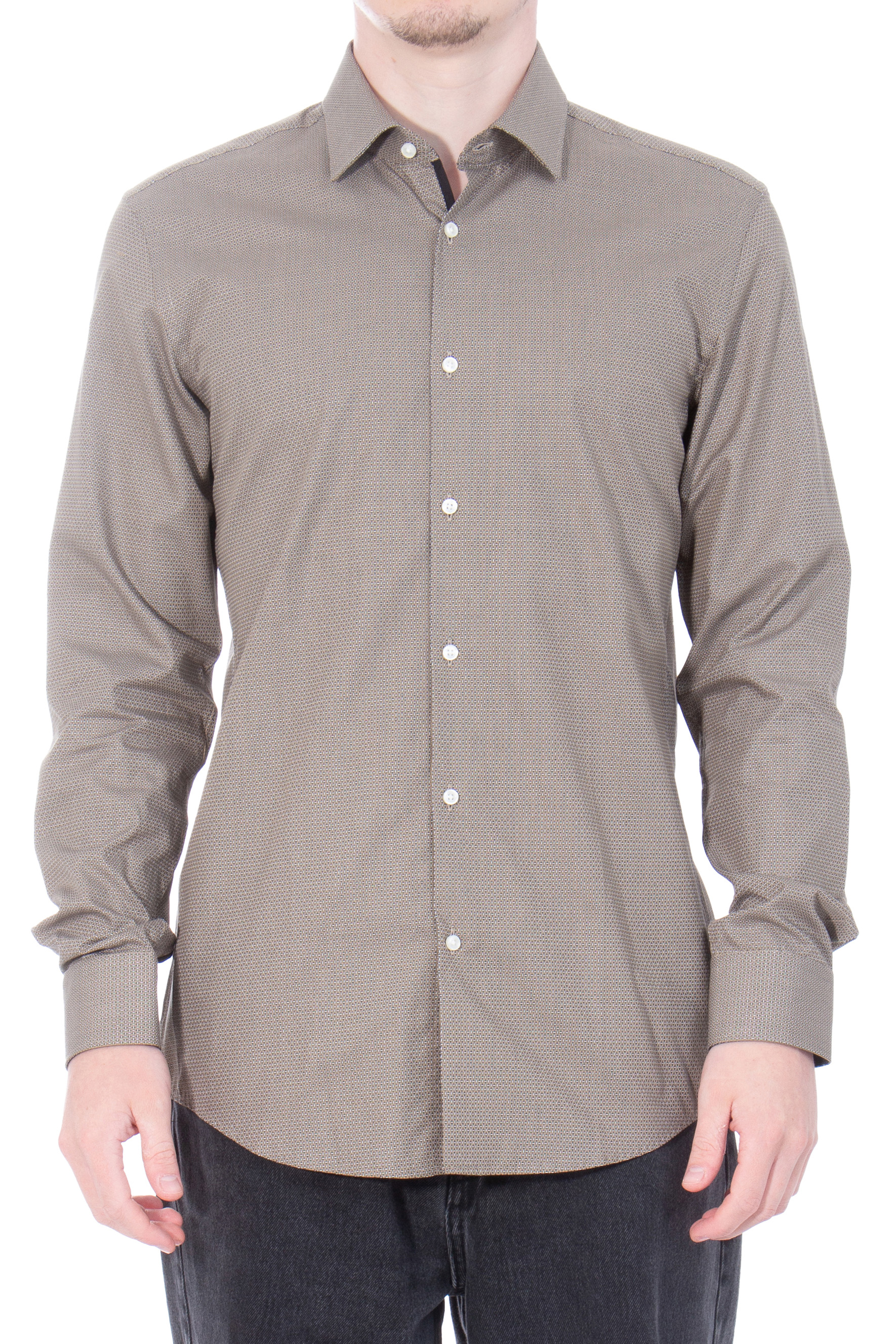 HUGO Micro-Patterned Cotton Shirt Koey