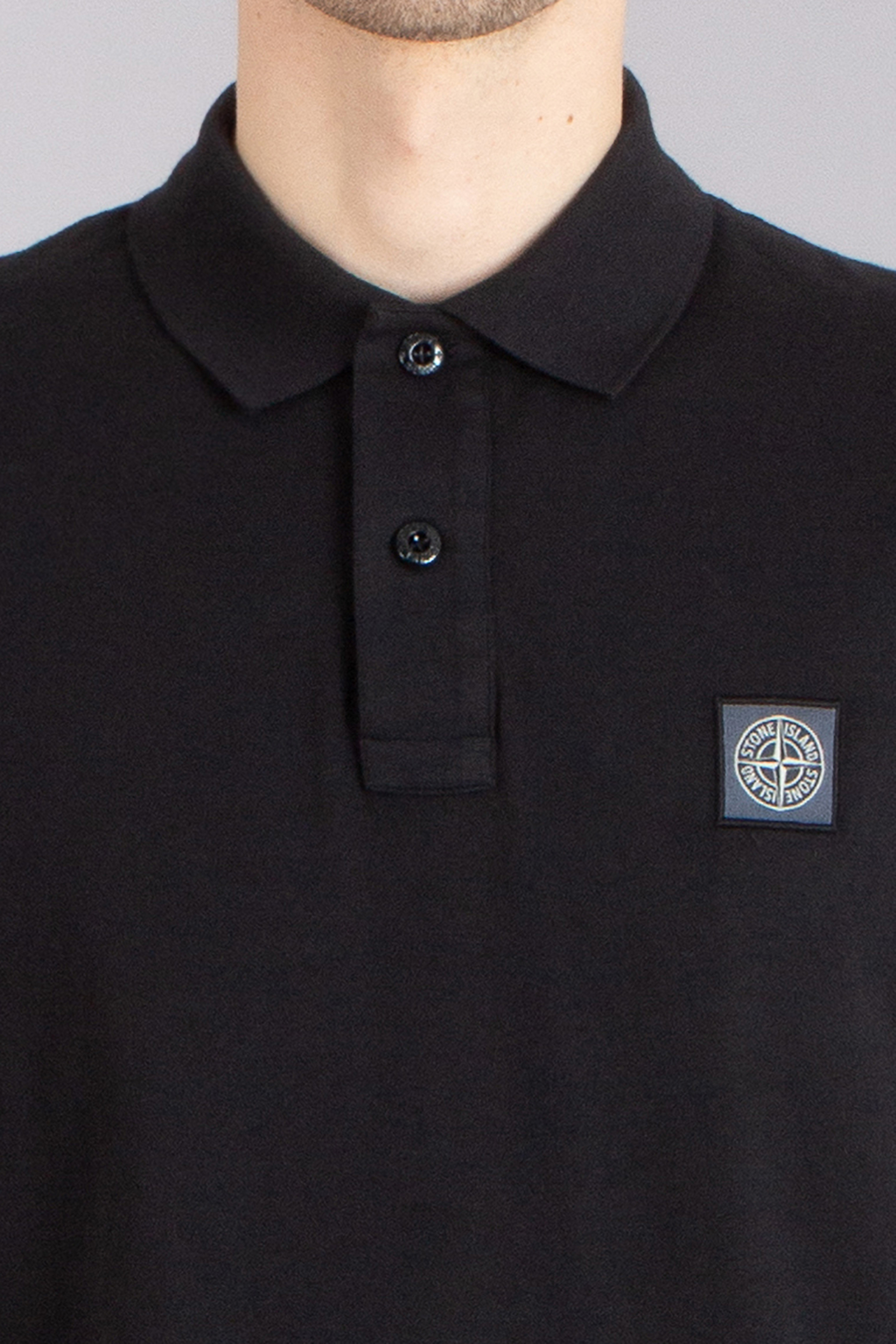 STONE ISLAND Fissato Effect Organic Cotton Jersey Polo Shirt 