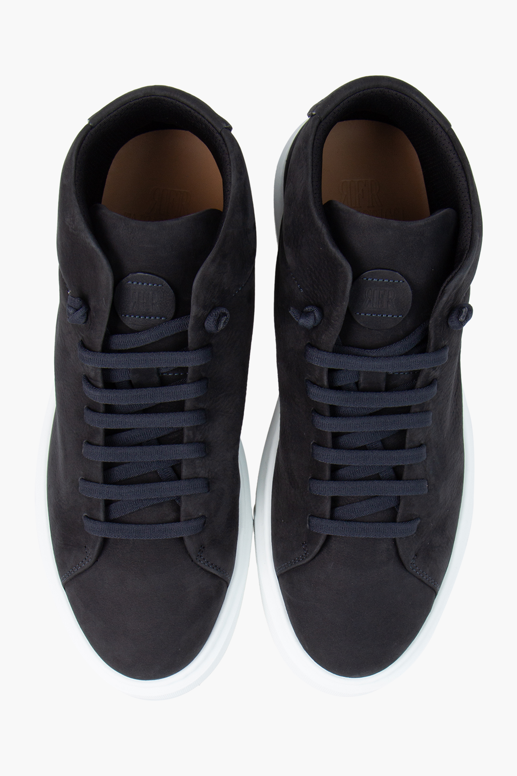 FABIANO RICCI High Top Slip-On Leather Sneakers