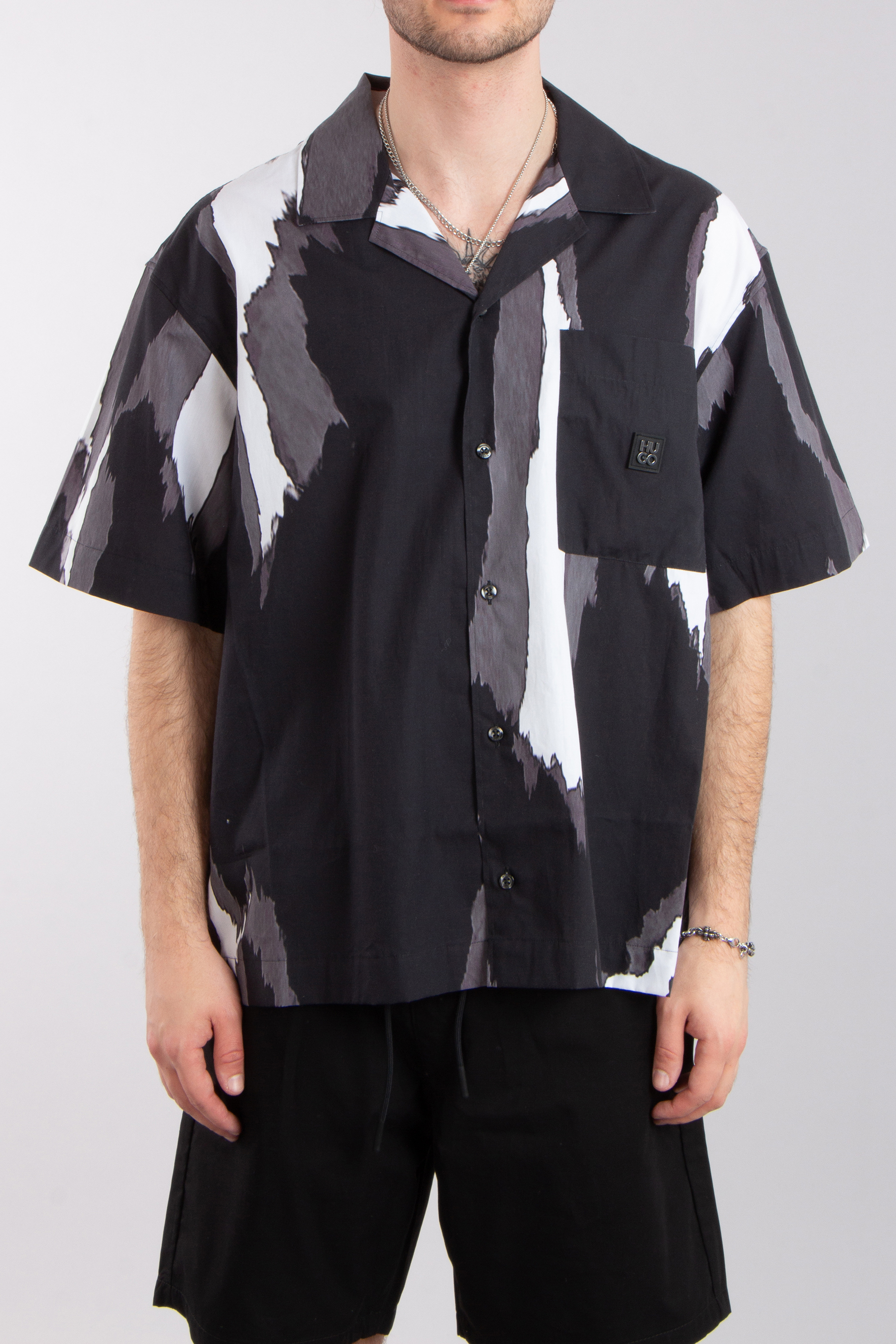 HUGO Patterned Cotton Shirt Egeeno