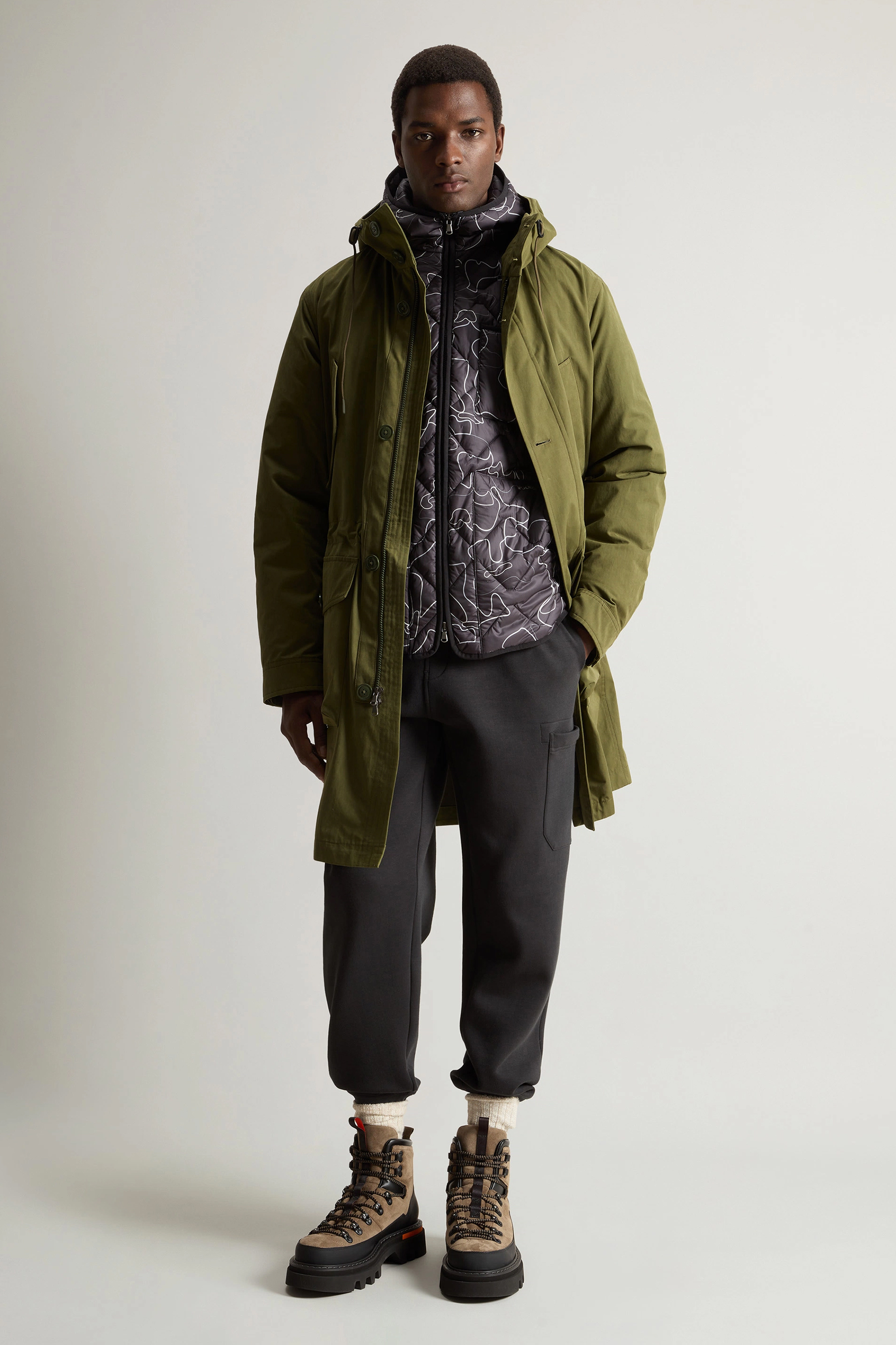 WOOLRICH 3-in-1 Peached Cotton Parka