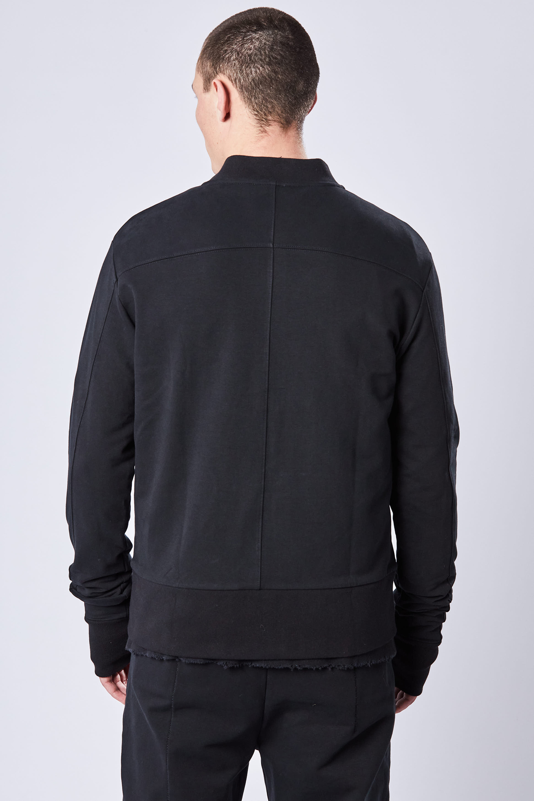 THOM KROM Cotton Stretch Bomber Sweatjacket