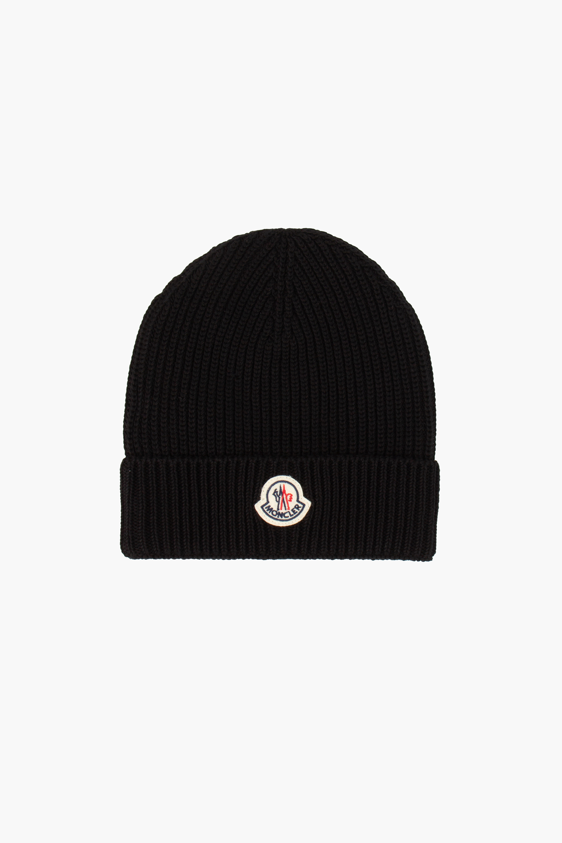 MONCLER Monogram Cotton Knit Beanie 