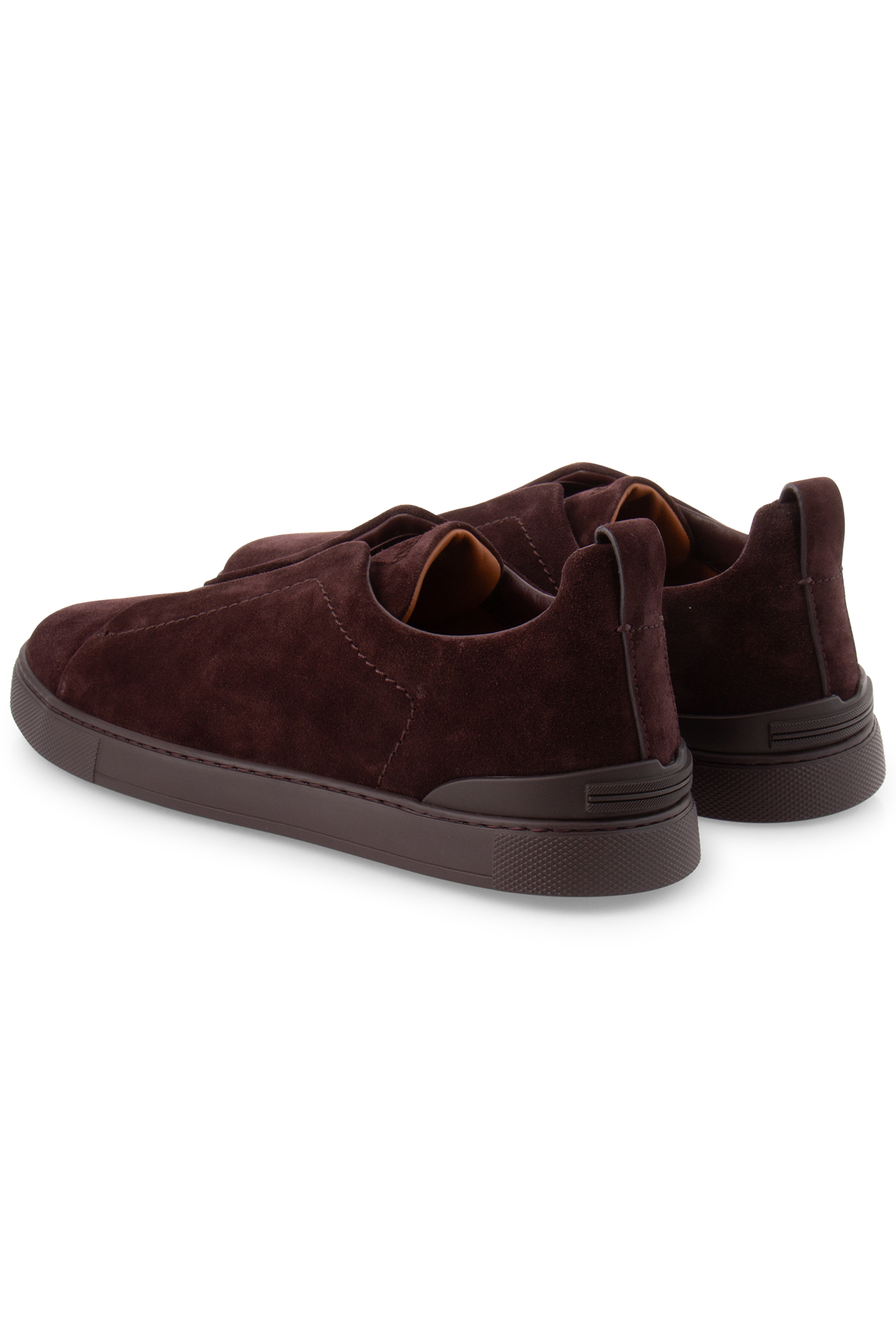 ZEGNA Suede Sneakers Triple Stitch