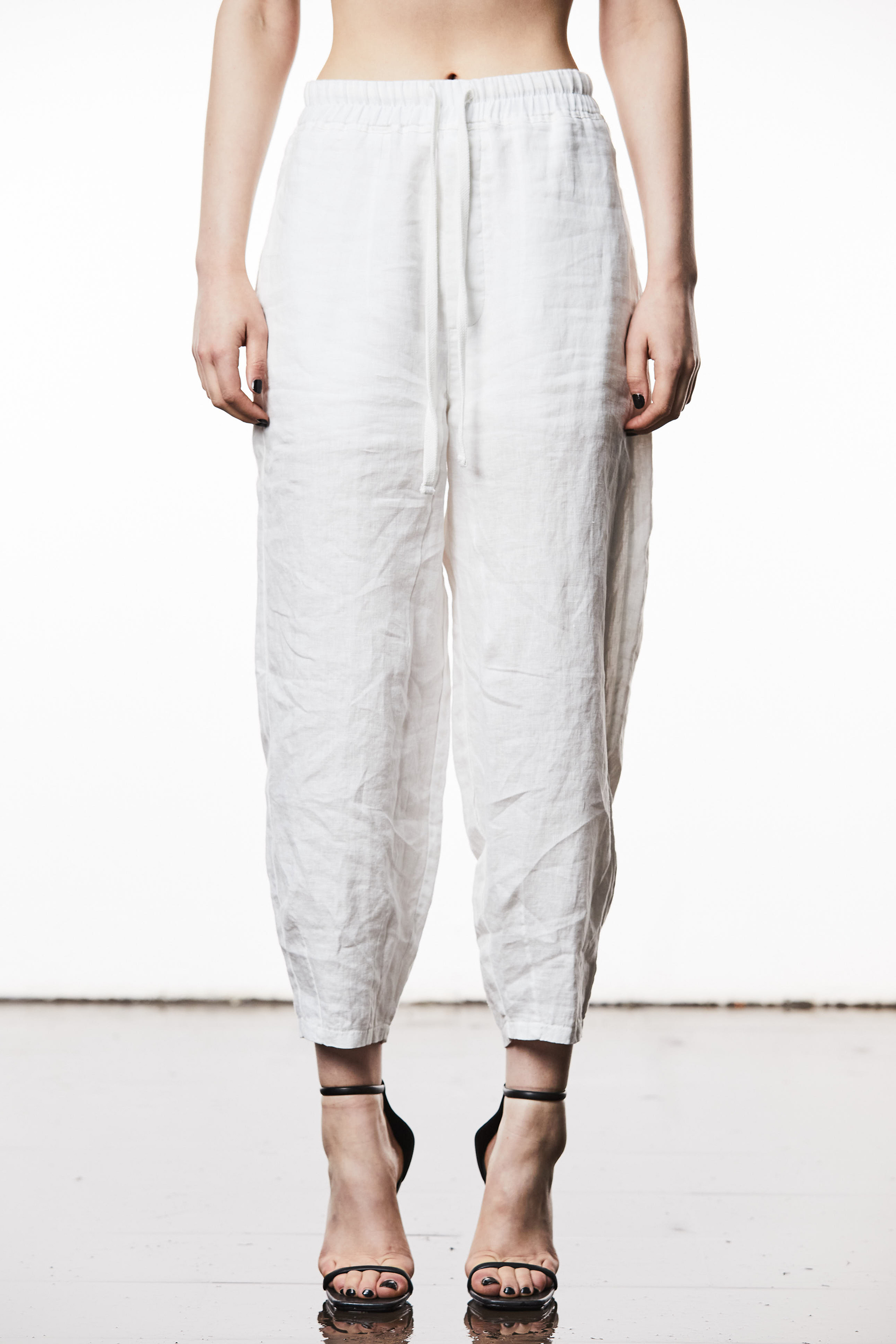 THOM KROM Relaxed Linen-Cotton Blend Pants