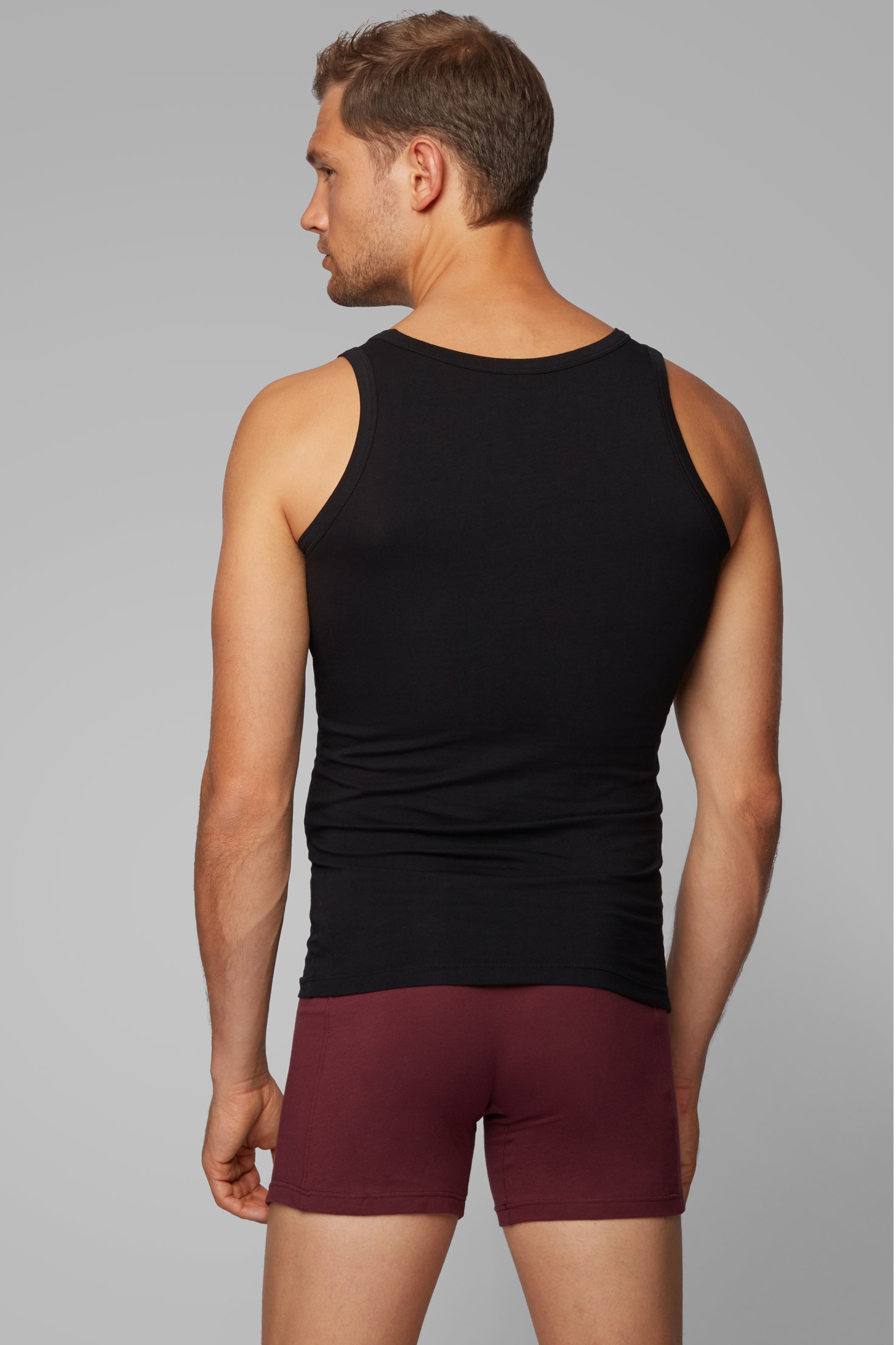 BOSS 2-Pack Cotton Stretch Tank Tops