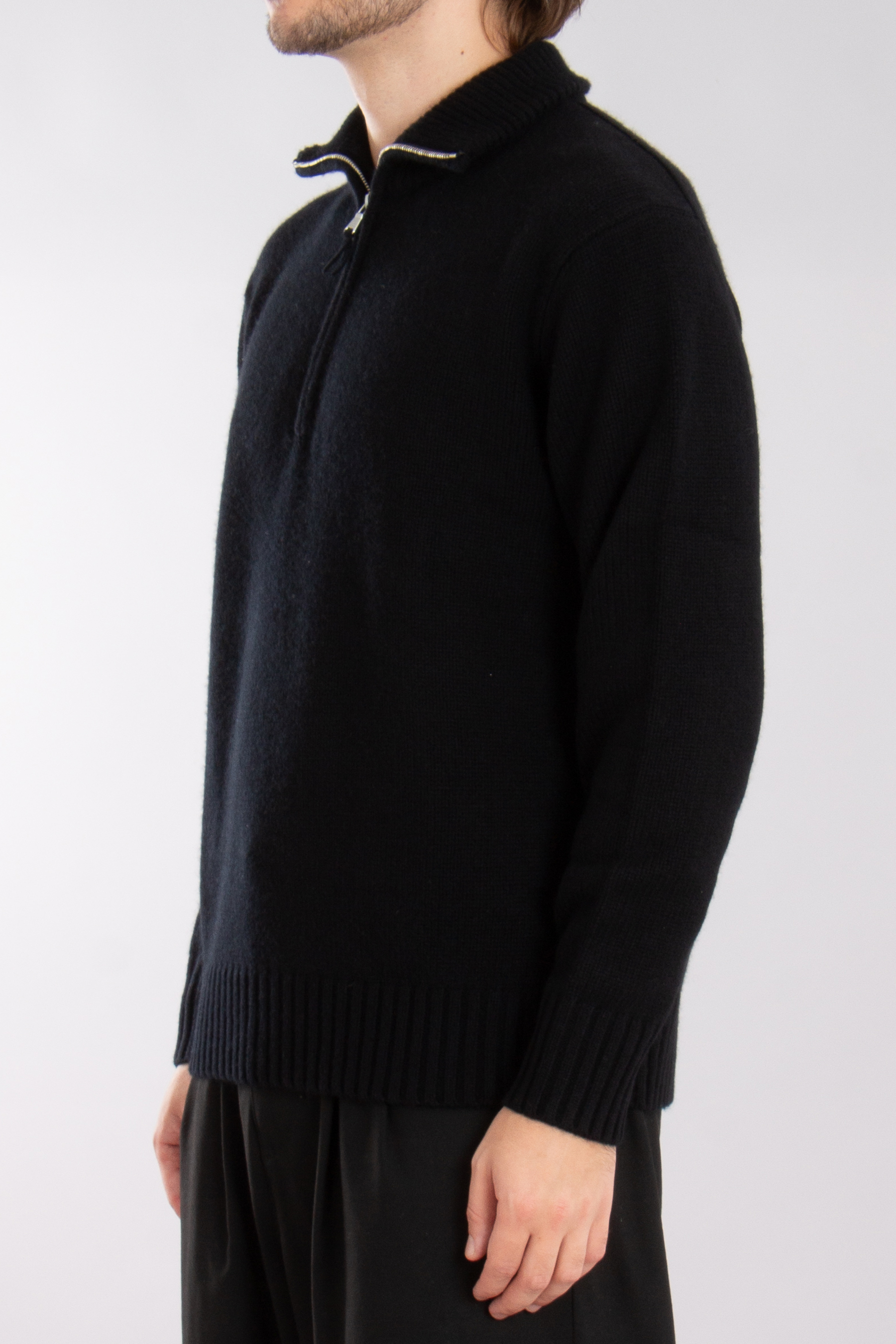 ALLUDE Cashmere Half Zip Sweater