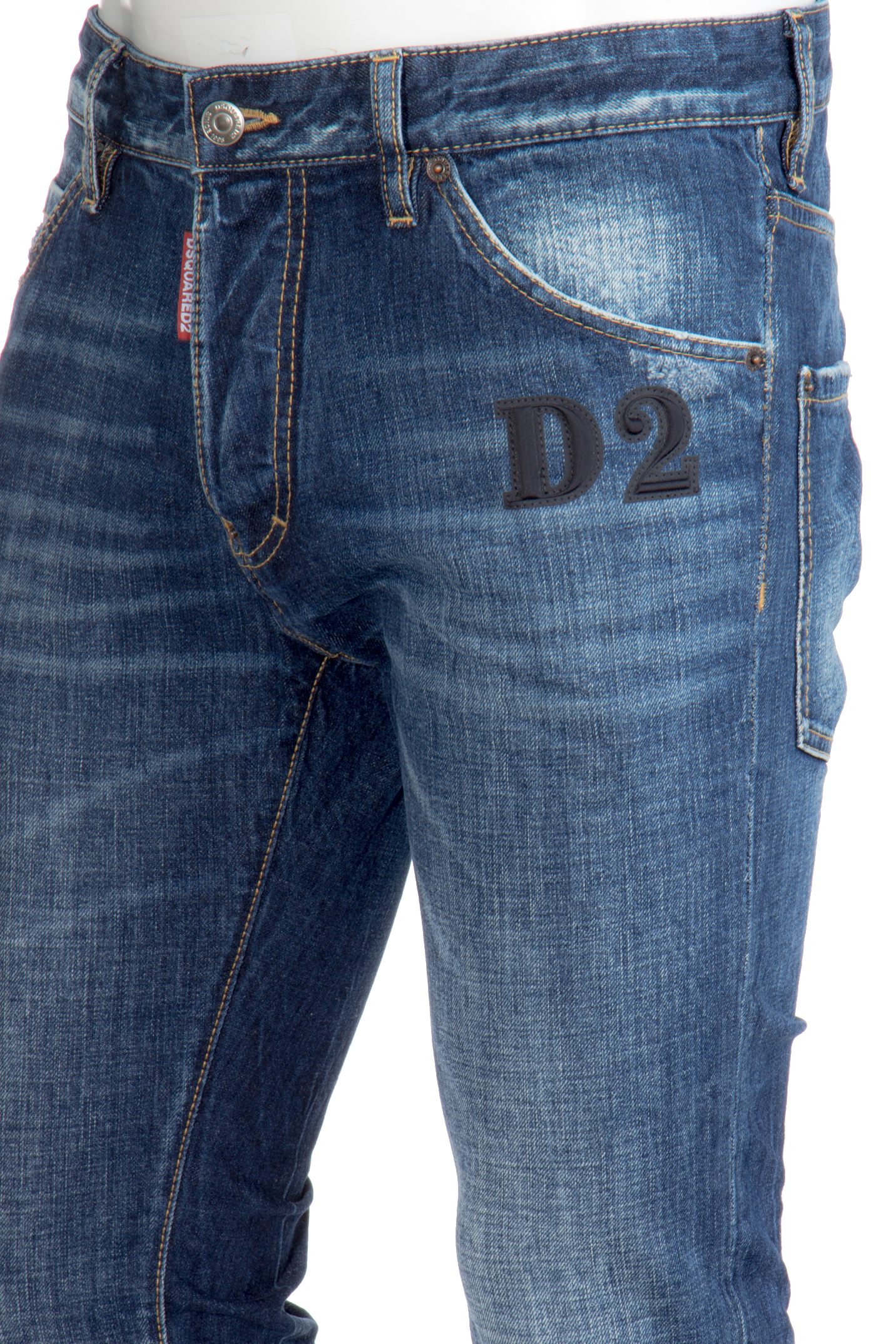 DSQUARED2 Dark Wash Cotton Stretch Denim Cool Guy Jeans