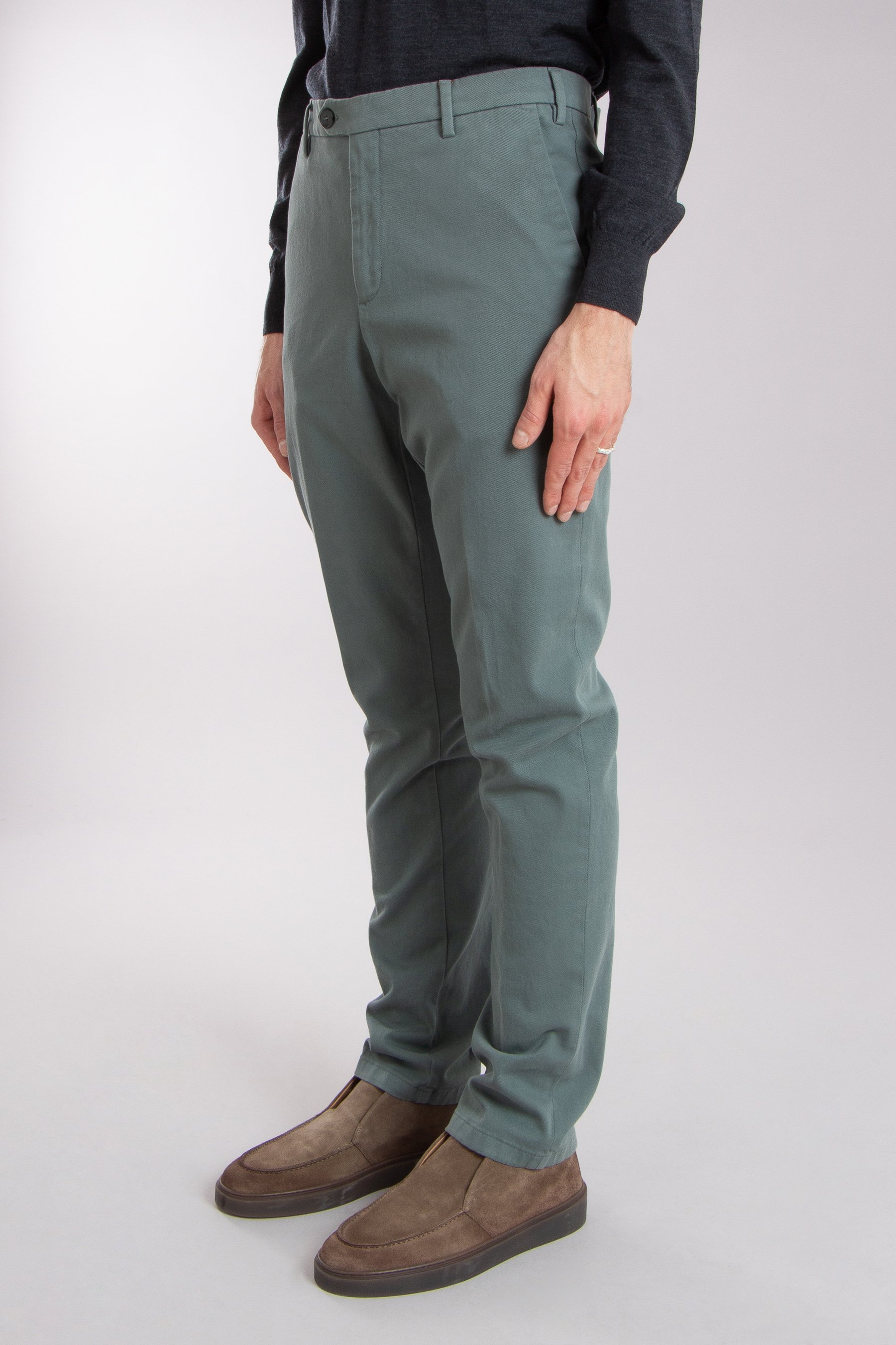 CANALI Regular Fit Cotton Stretch Twill Chino Pants