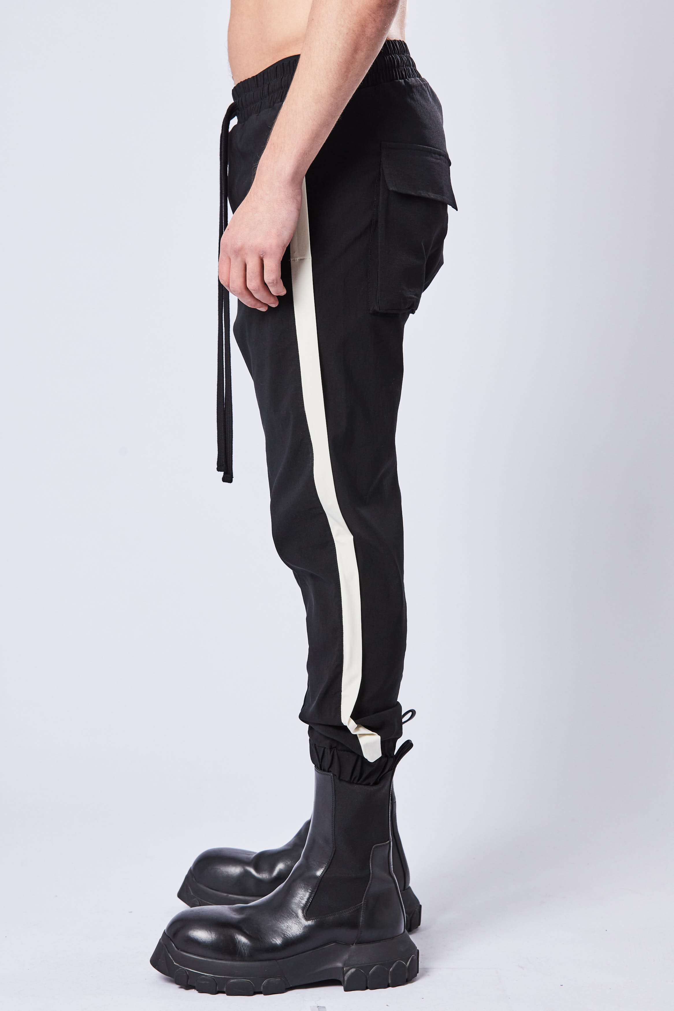 THOM KROM Stretch Fabric Drop Crotch Pants