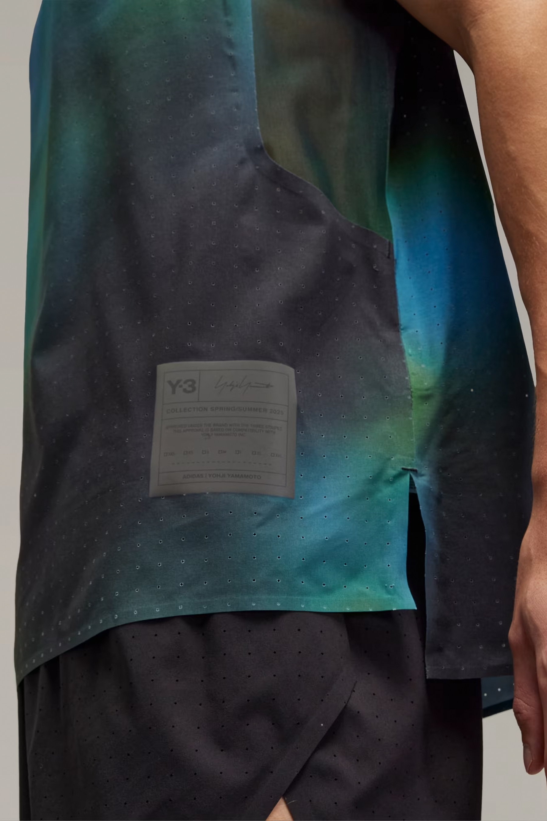 Y-3 Allover Print Recycled Polyester Stretch Running Tank Top