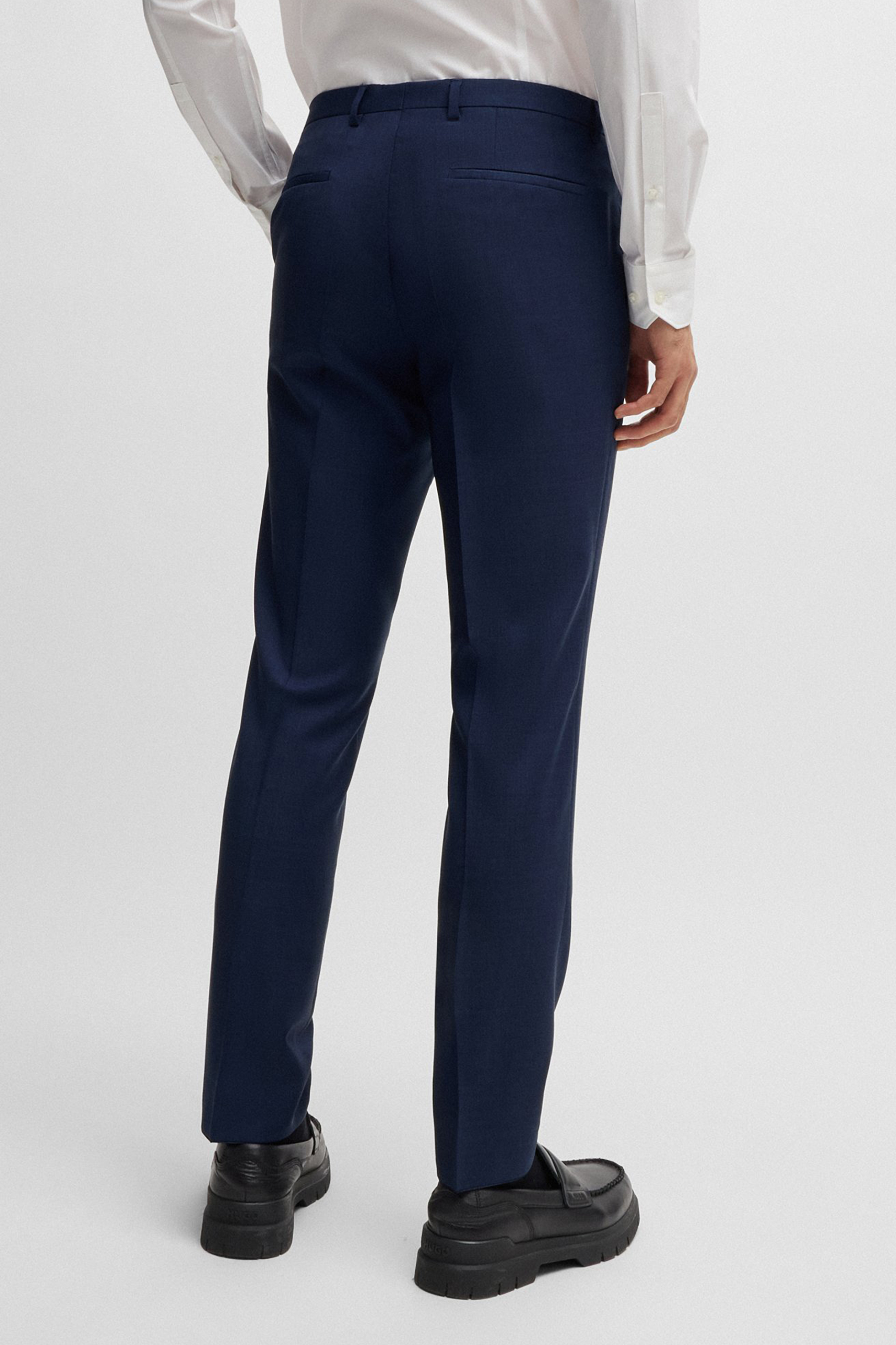 HUGO Extra Slim Fit Virgin Wool Suit Pants Hesten