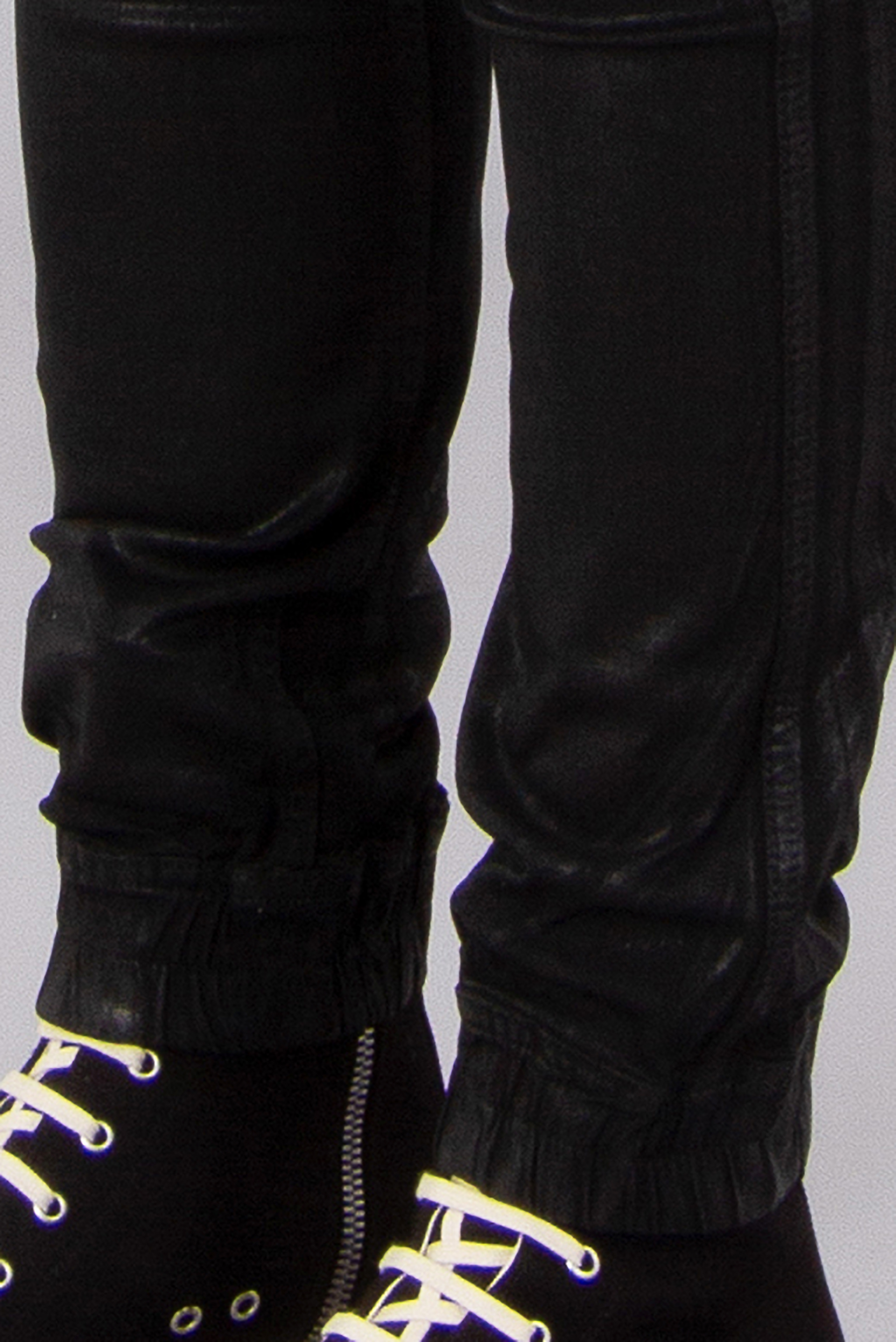 RICK OWENS DRKSHDW Mastodon Cut Overdyed Foil Stretch Denim Pants