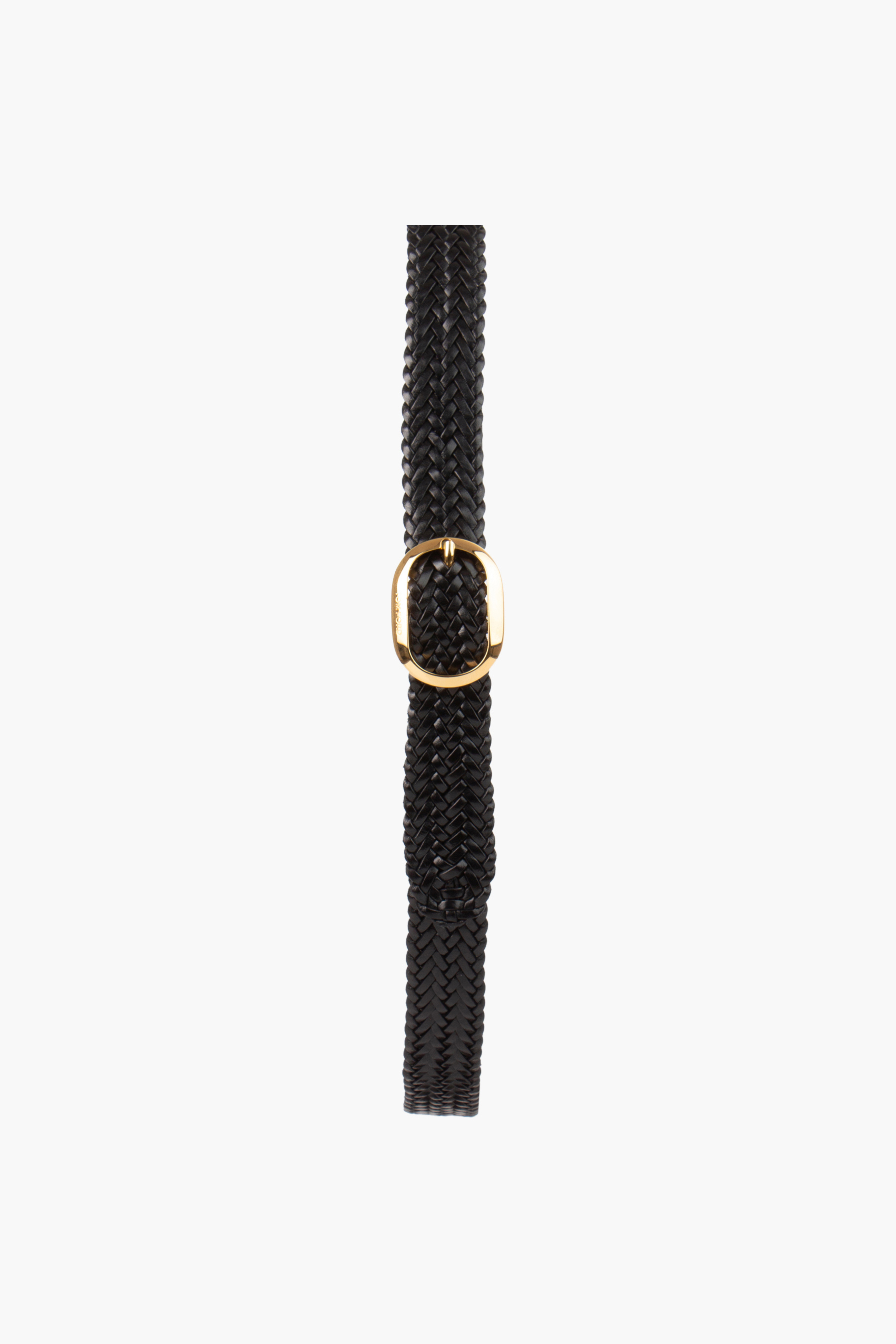 TOM FORD Woven Leather Oval Belt