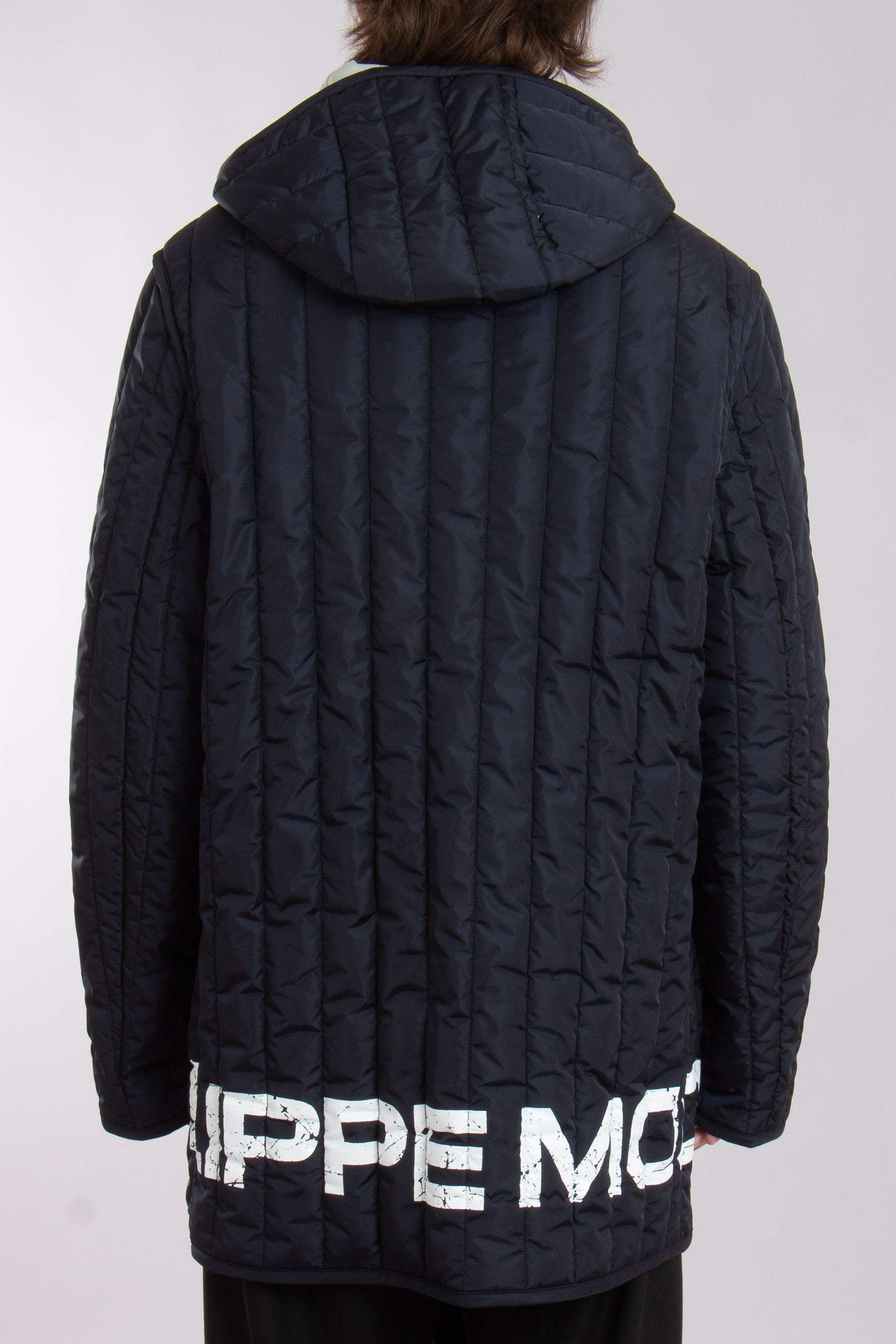 PHILIPPE MODEL Hooded Printed Nylon Parka