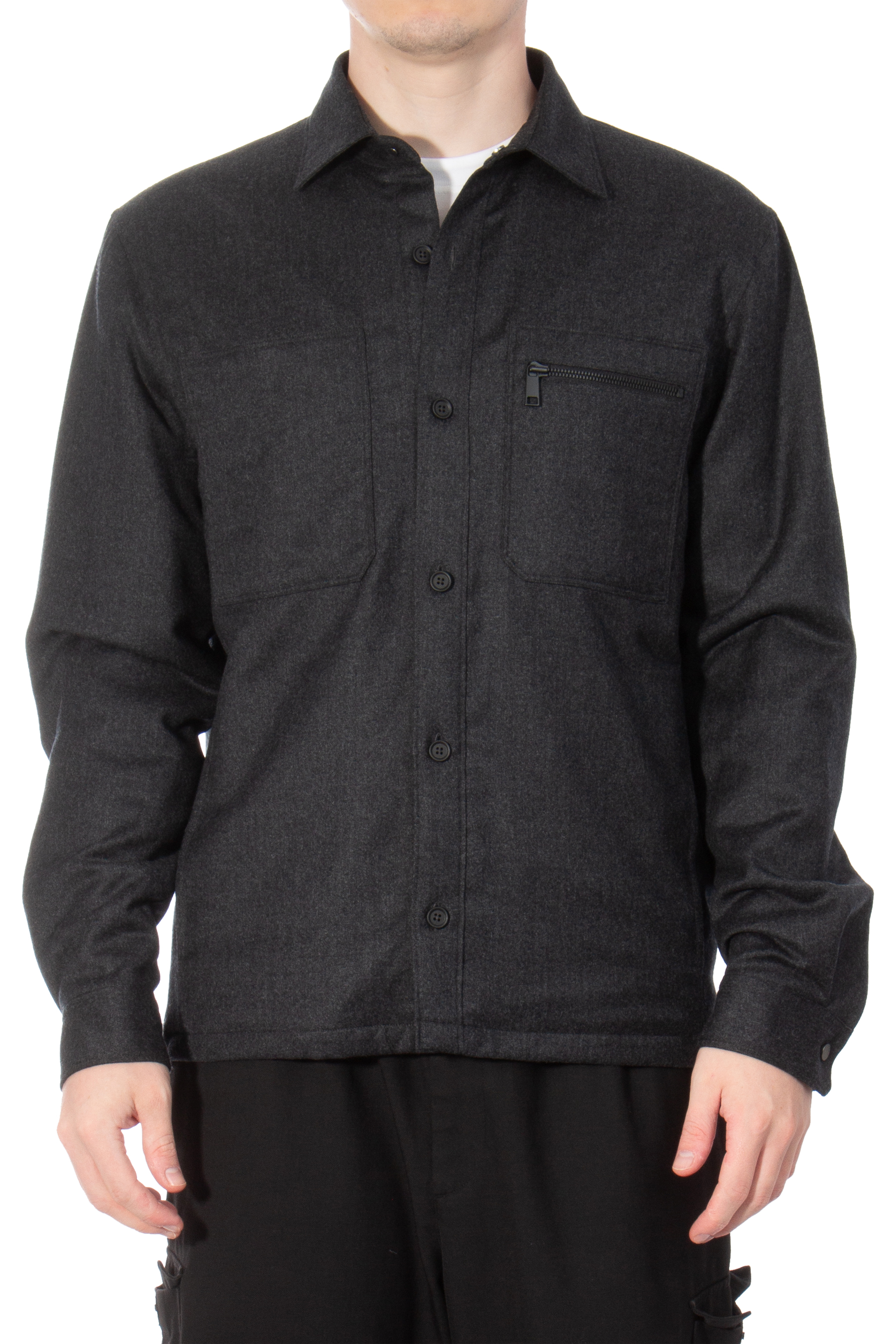 ZEGNA Lined Techmerino Wool Overshirt