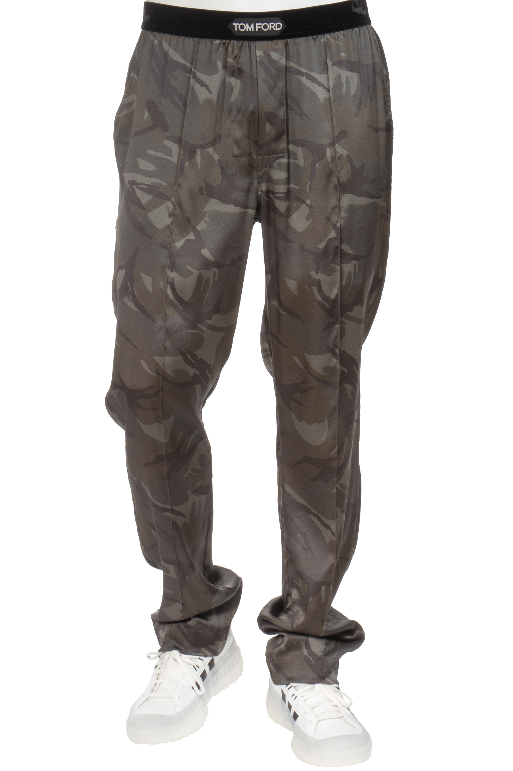 TOM FORD True Camo Print Silk Pajama Pants