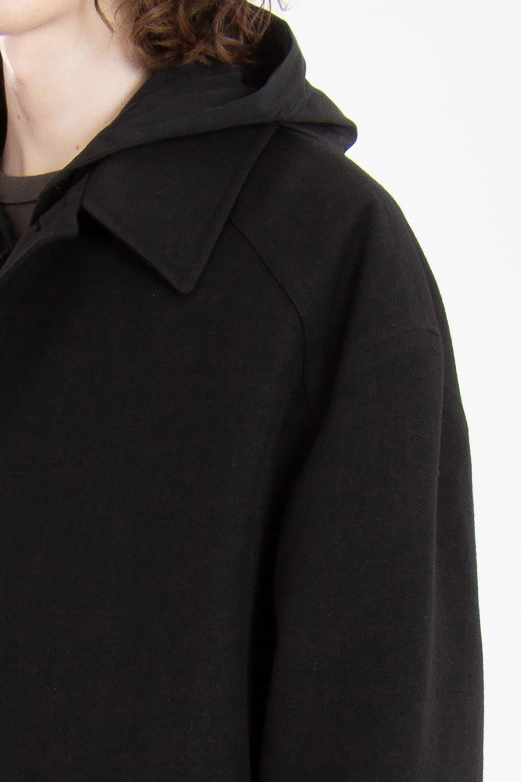 JUUN.J 2-in-1 Wool-Bast Fiber Blend Coat