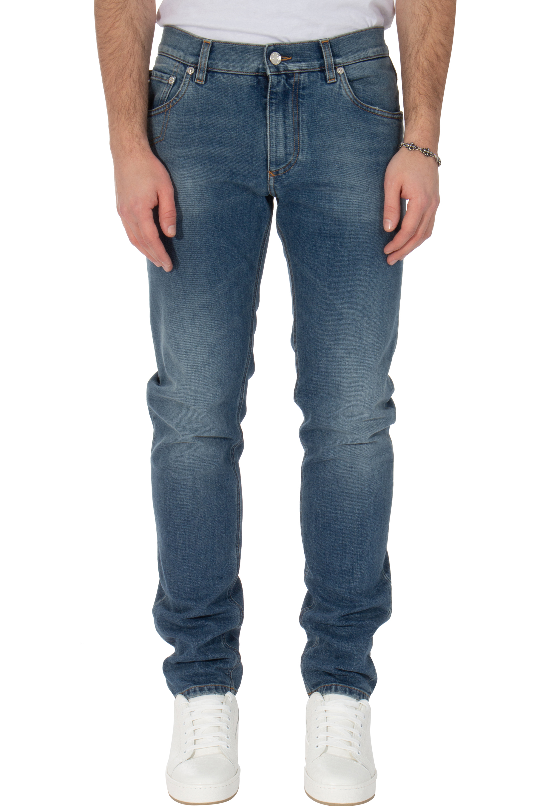 DOLCE & GABBANA Slim Fit Cotton Stretch Jeans