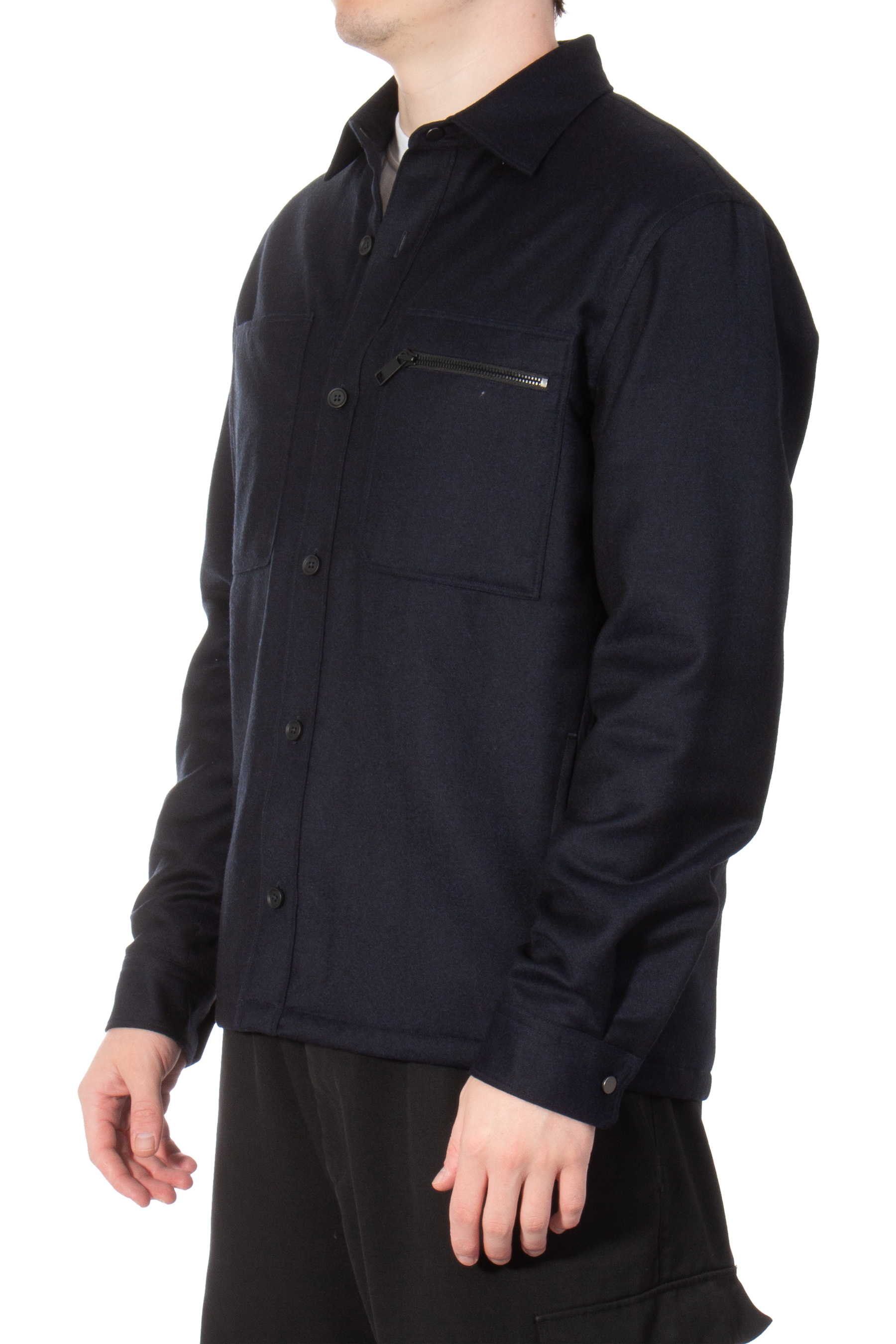 ZEGNA Lined Techmerino Wool Overshirt