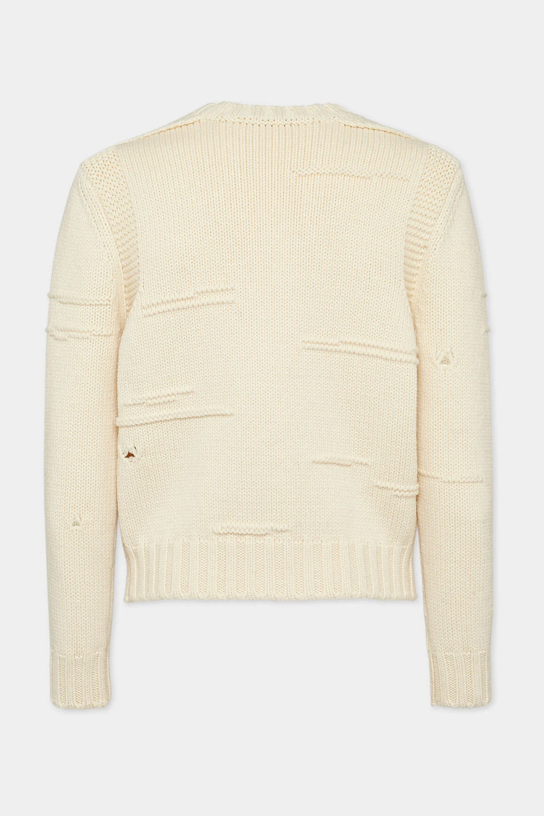 DSQUARED2 Structured Wool Knit Sweater