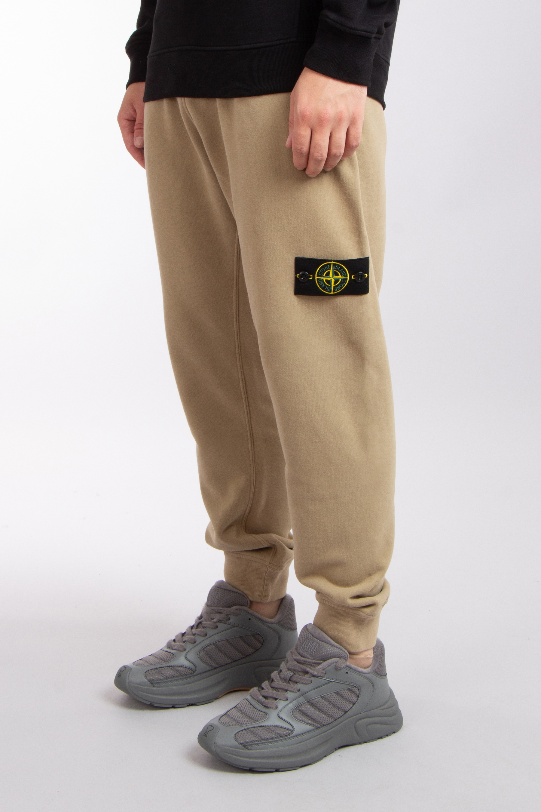 STONE ISLAND Brushed Organic Cotton Fleece Sweatpants