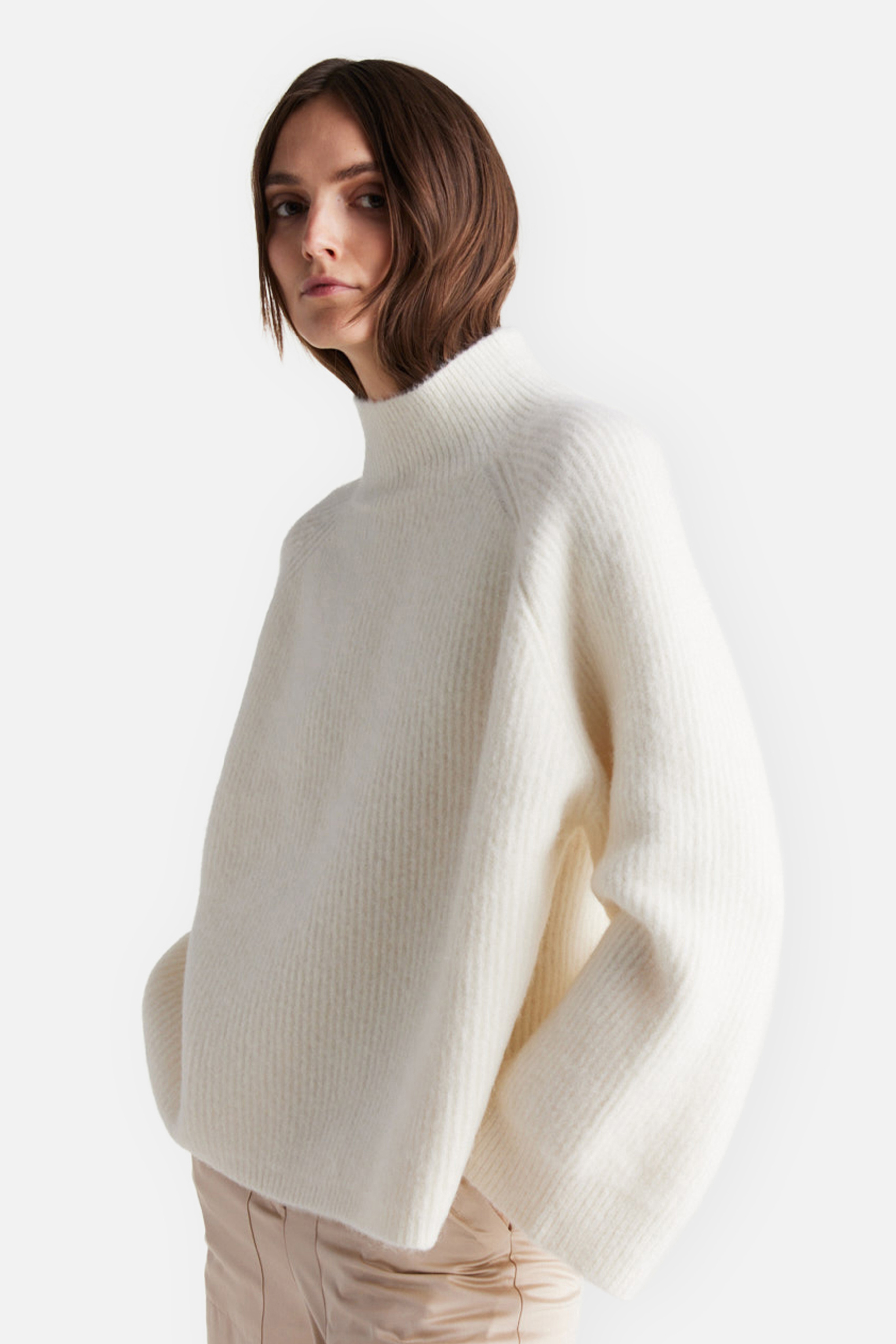 IHEART Oversized Alpaca-Wool-Blend Sweater Ilaydana 