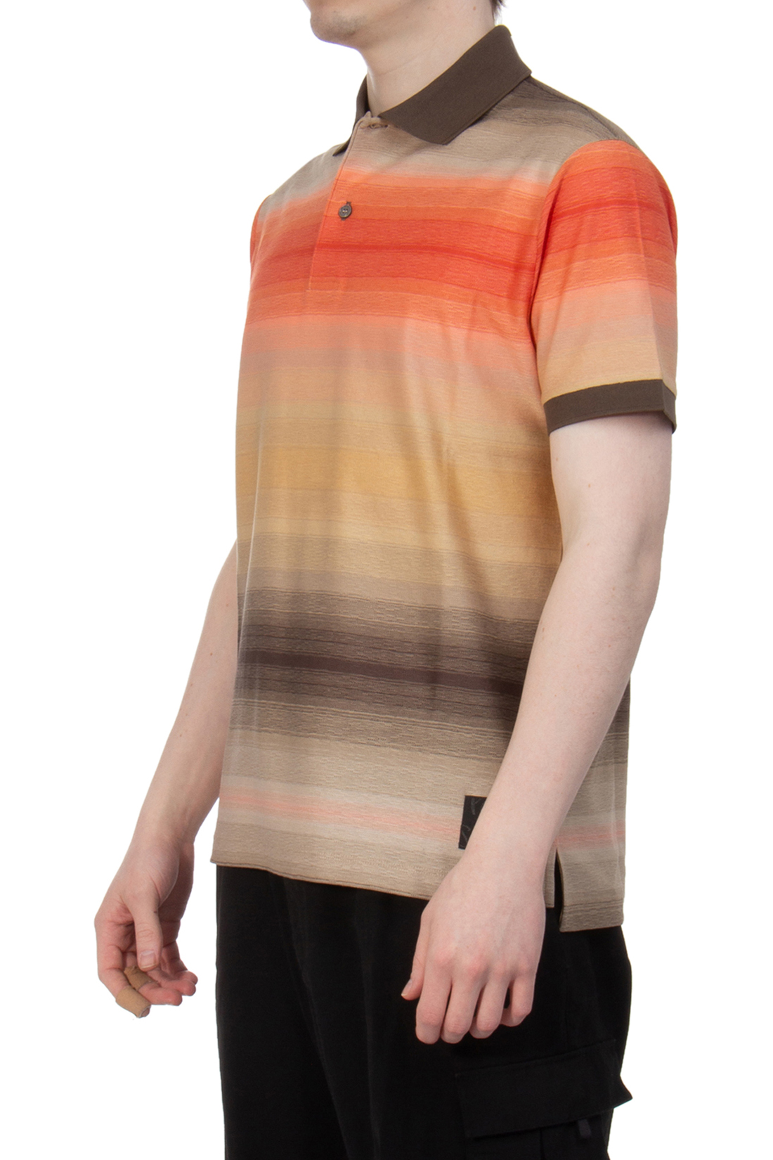 PAUL SMITH Striped Cotton Polo Shirt