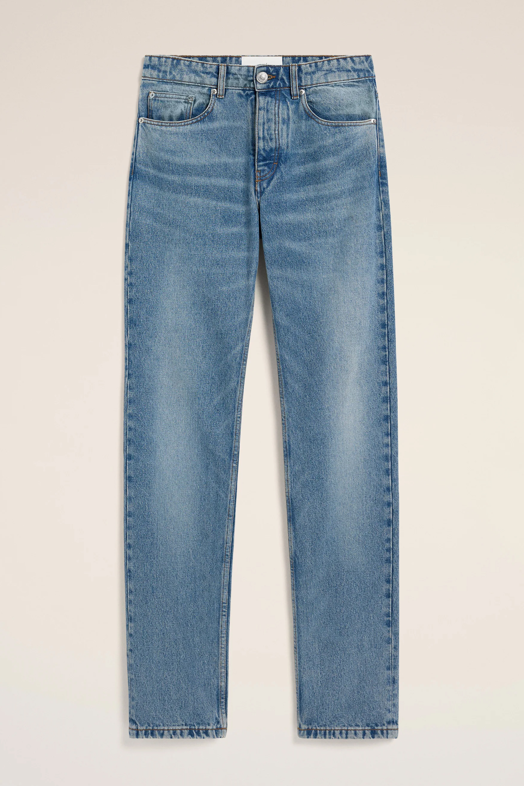 AMI PARIS Classic Fit Cotton Denim Jeans