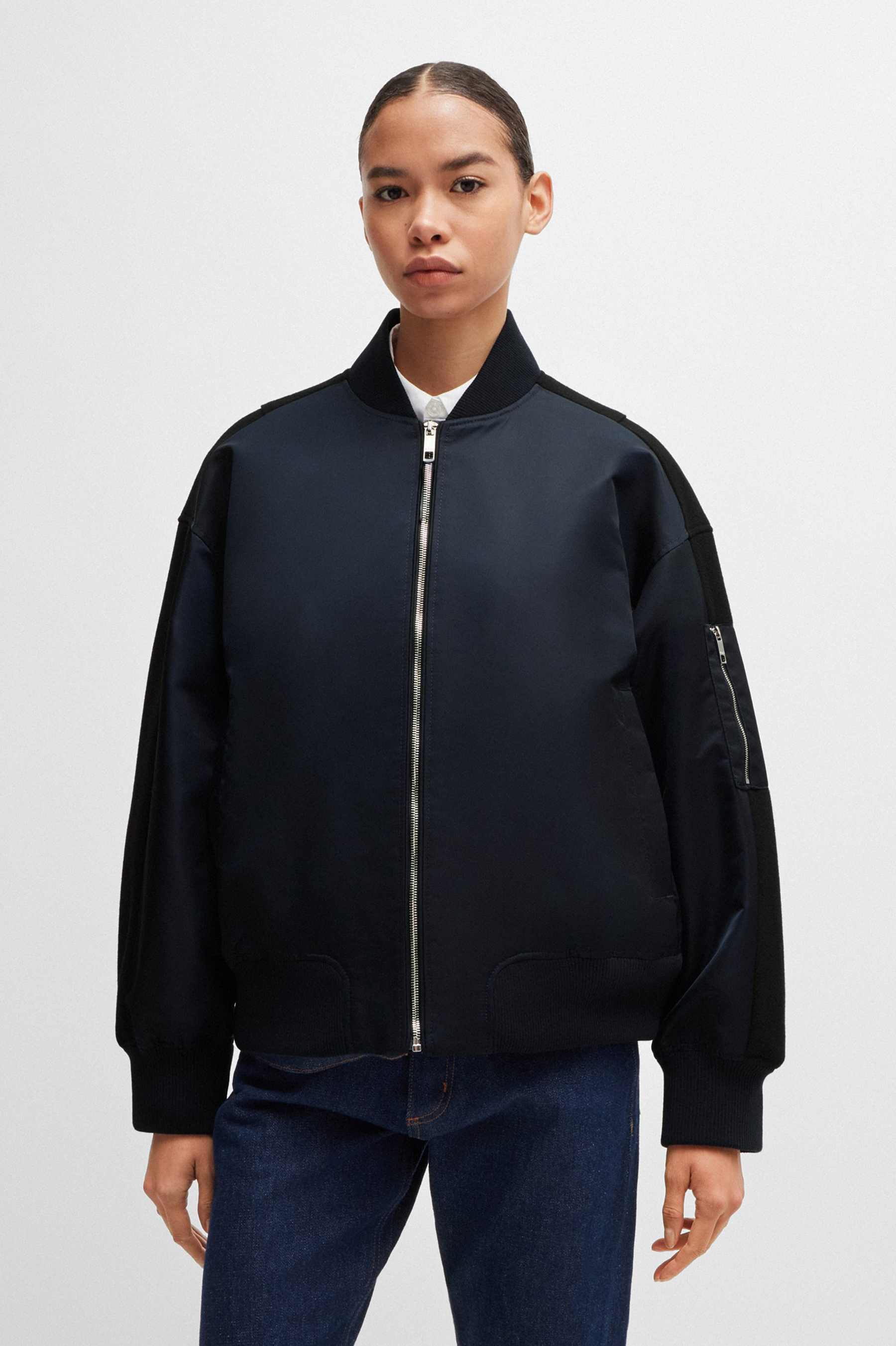 BOSS Nylon Bomber Jacket Pamilano