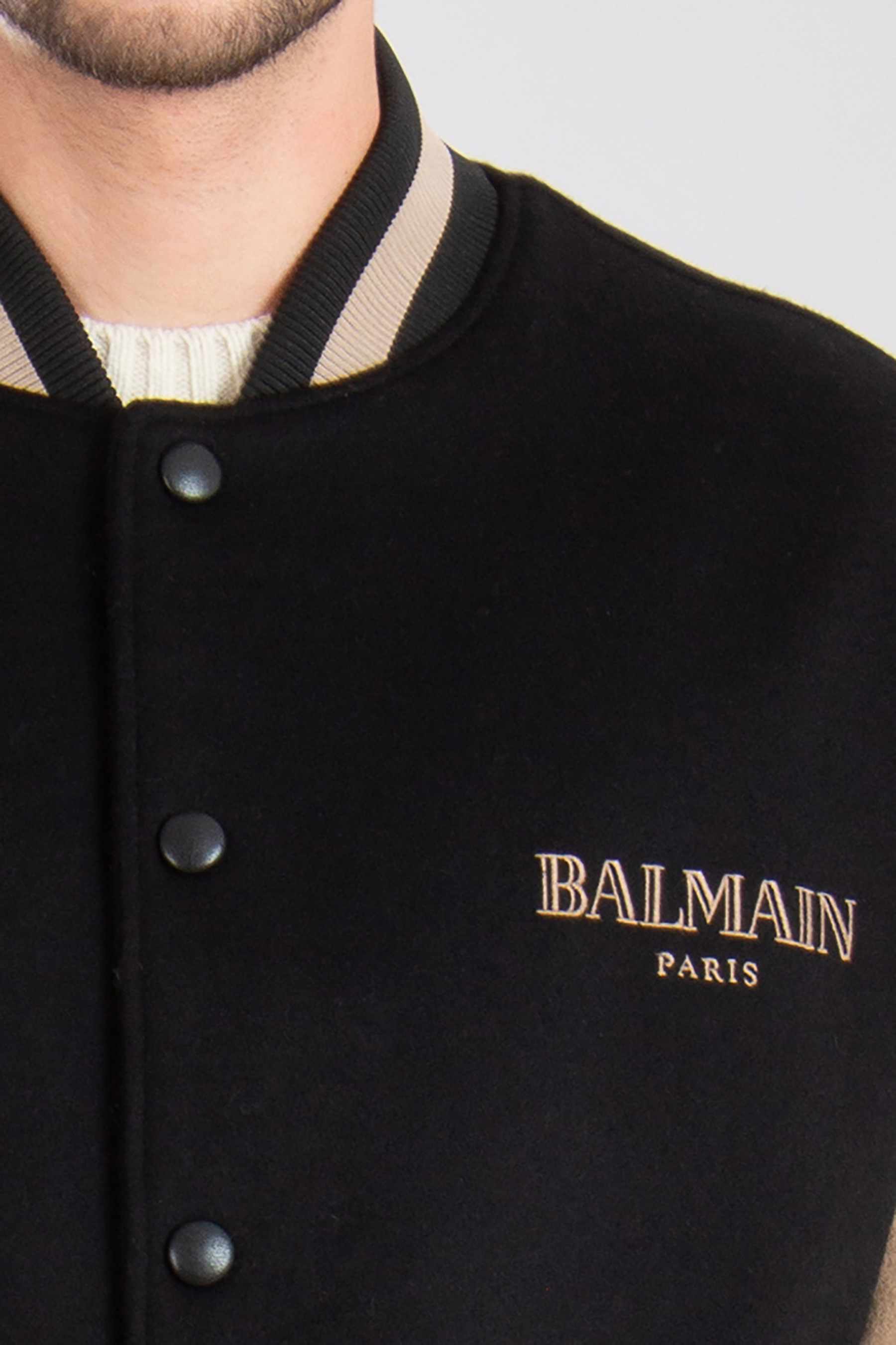 BALMAIN Virgin Wool-Cashmere Blend Teddy Jacket