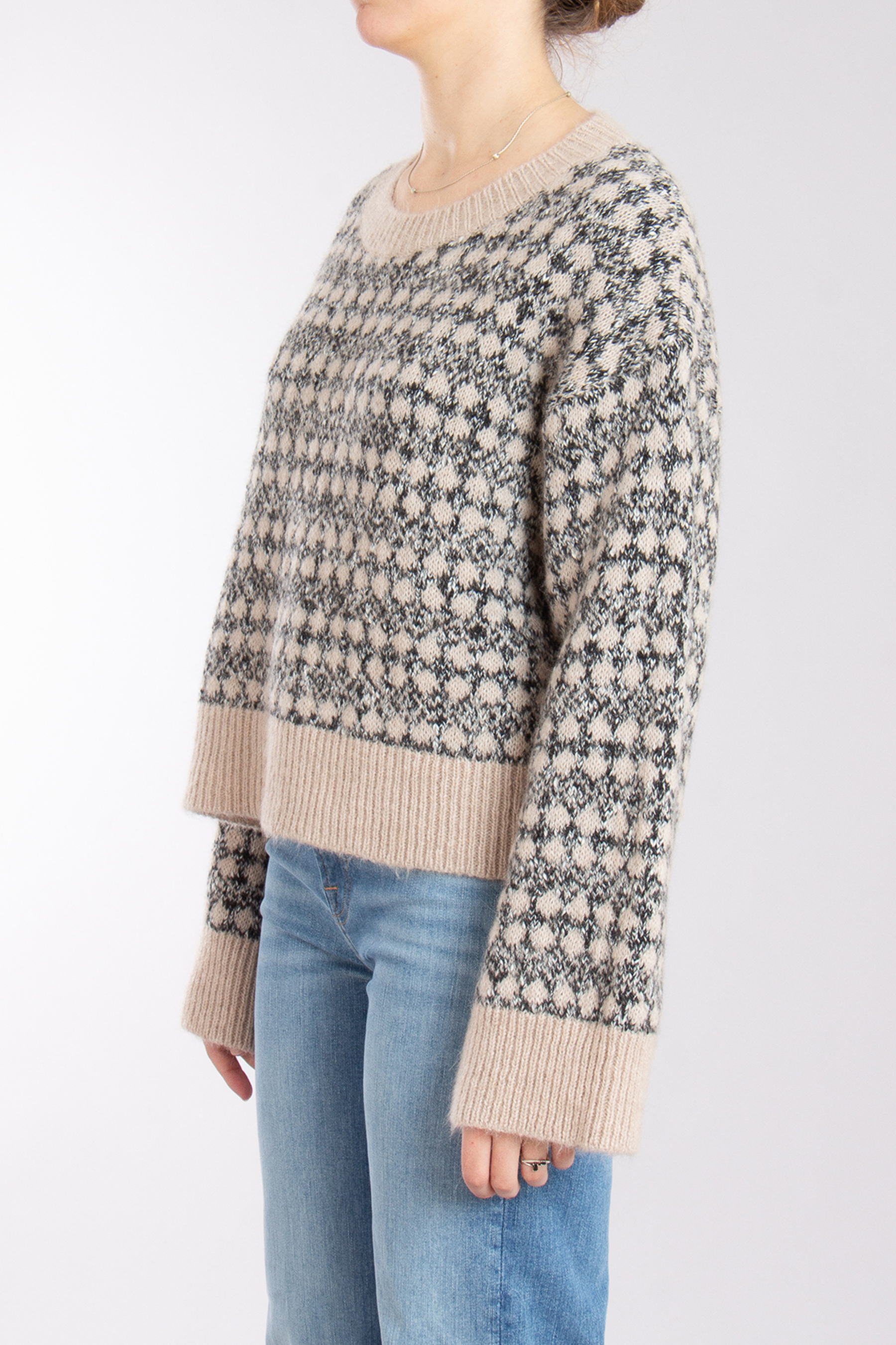 BOSS Patterned Alpaca Blend Sweater Fernade