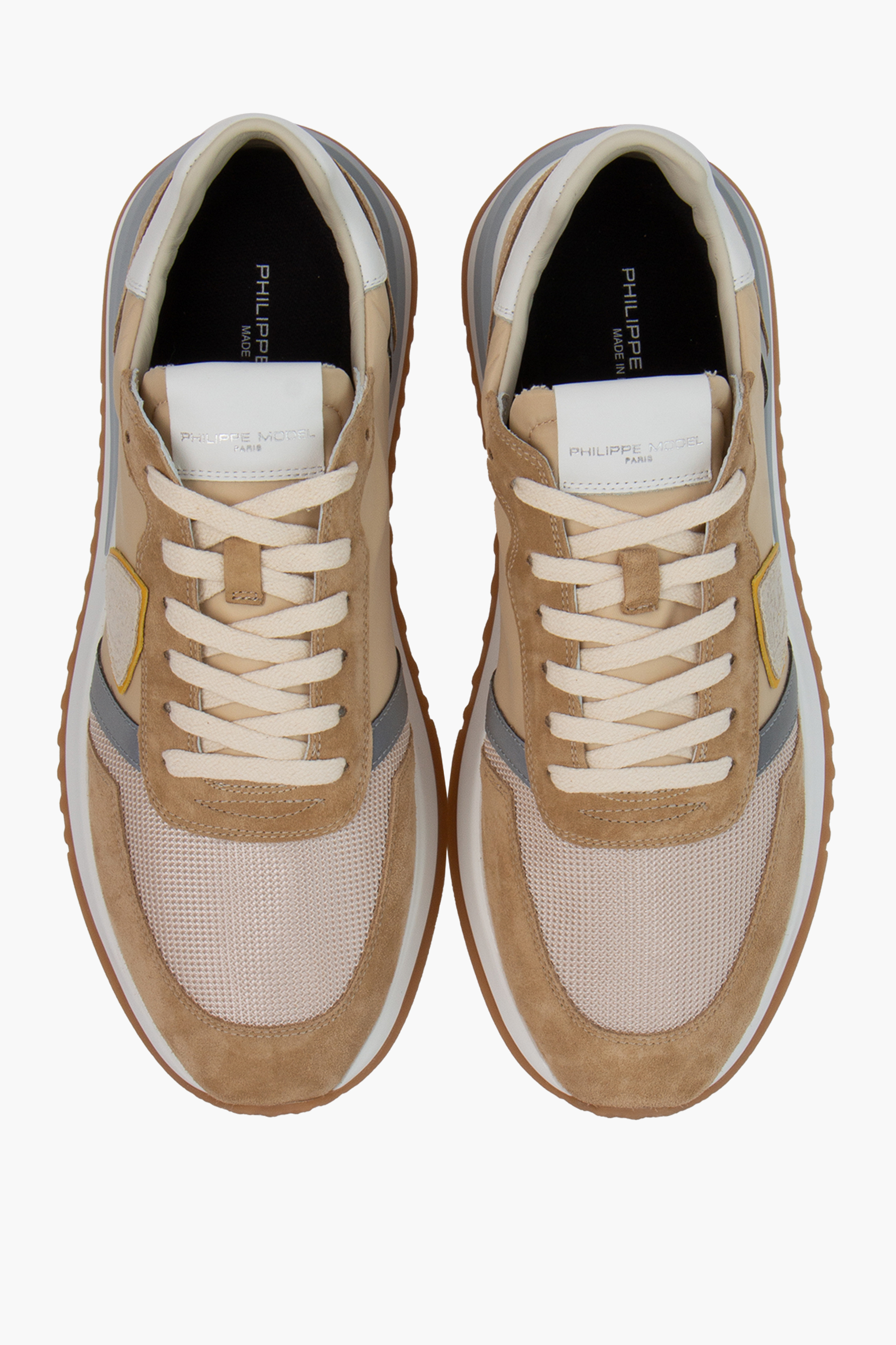 PHILIPPE MODEL Nylon Leather & Suede Sneakers Tropez 2.1 Low