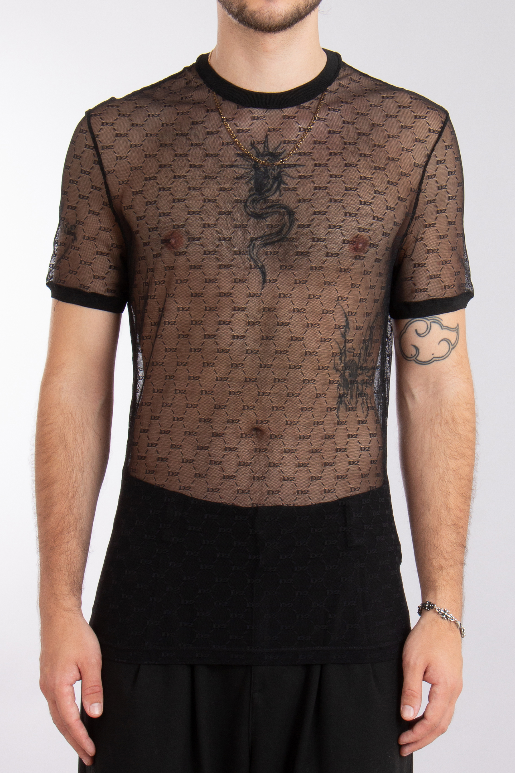 DSQUARED2 Nylon Stretch Mesh T-Shirt