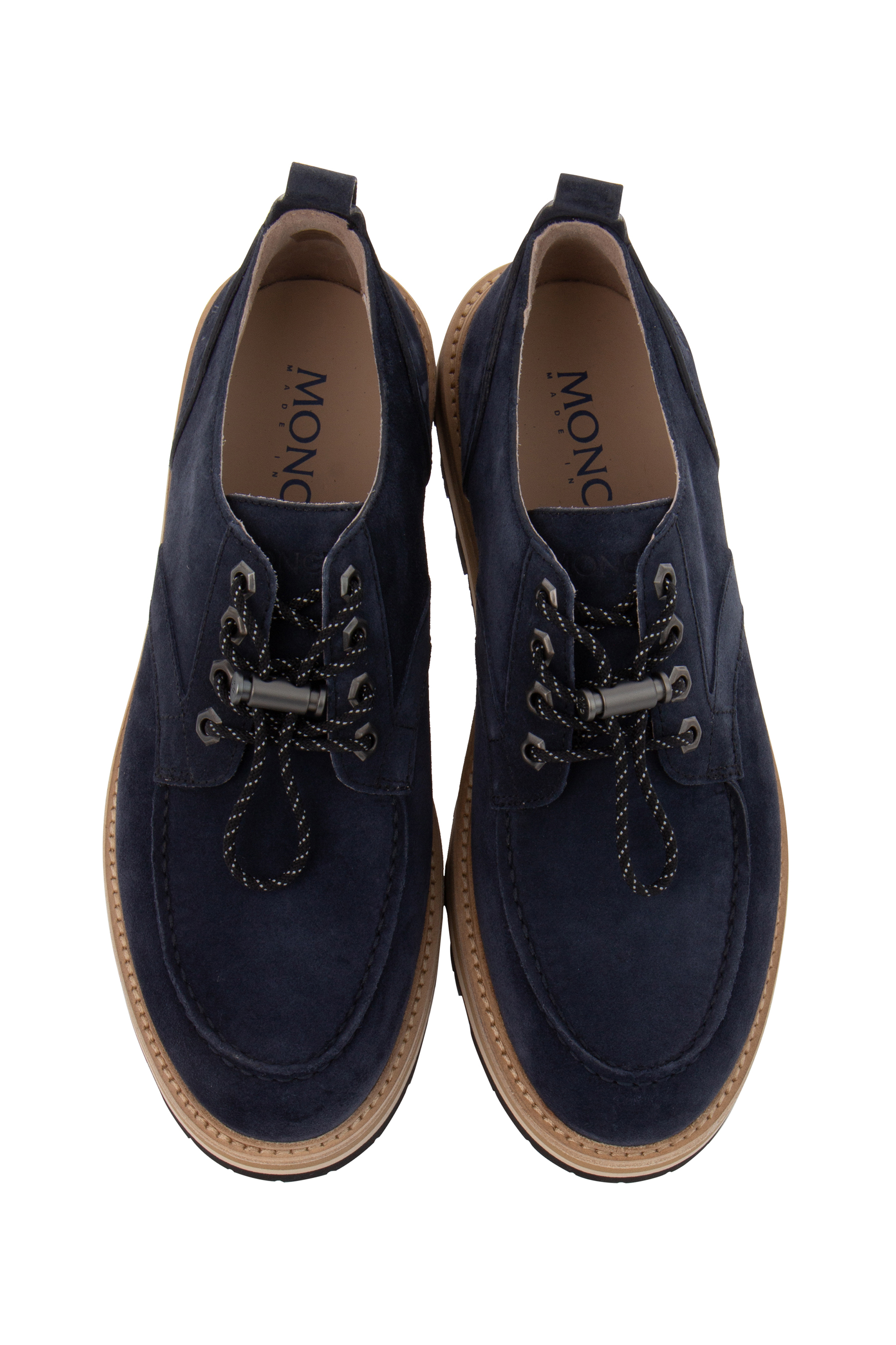 MONCLER Suede Peka City Derby Shoes