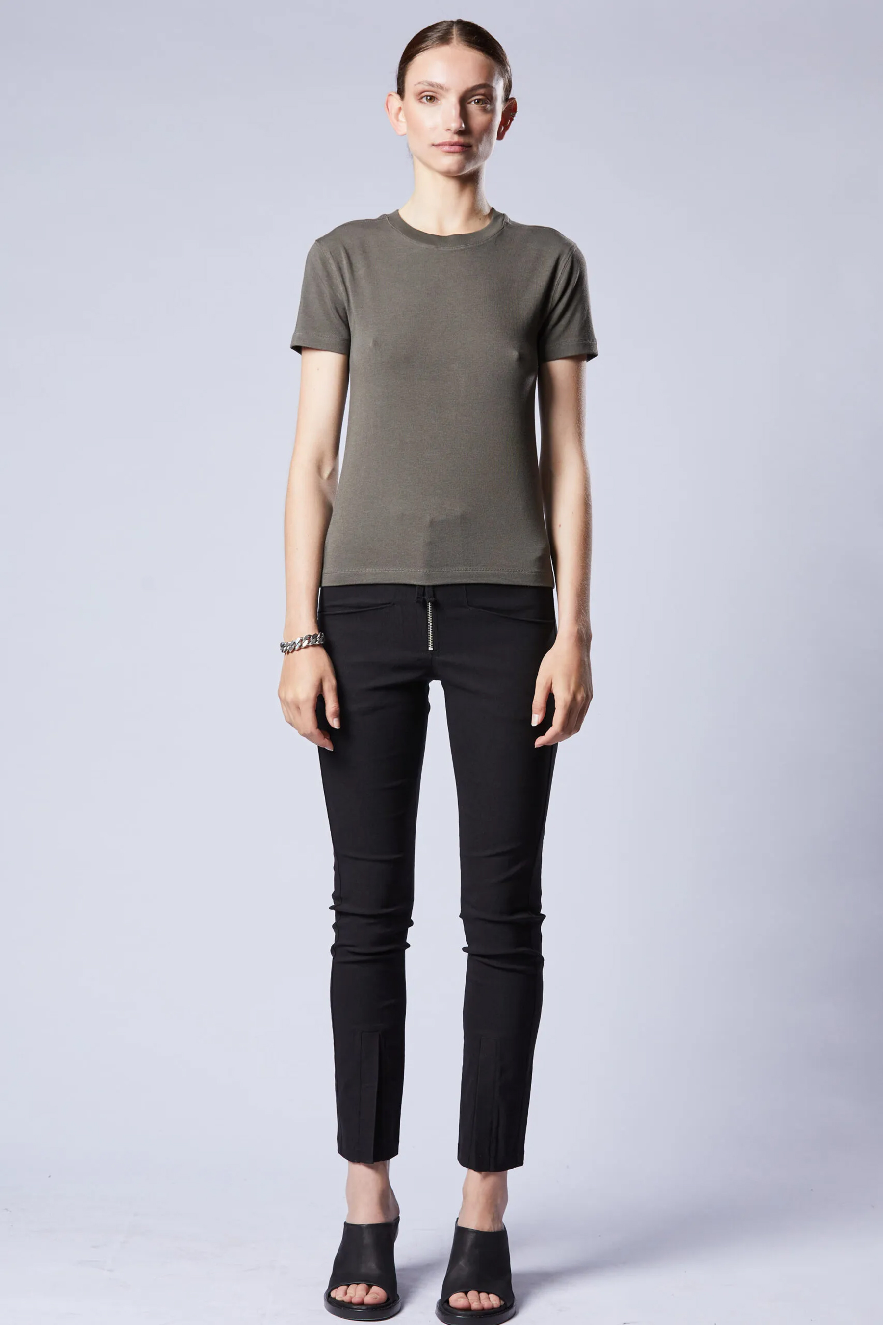 THOM KROM Round Neck Cotton Modal Jersey T-Shirt