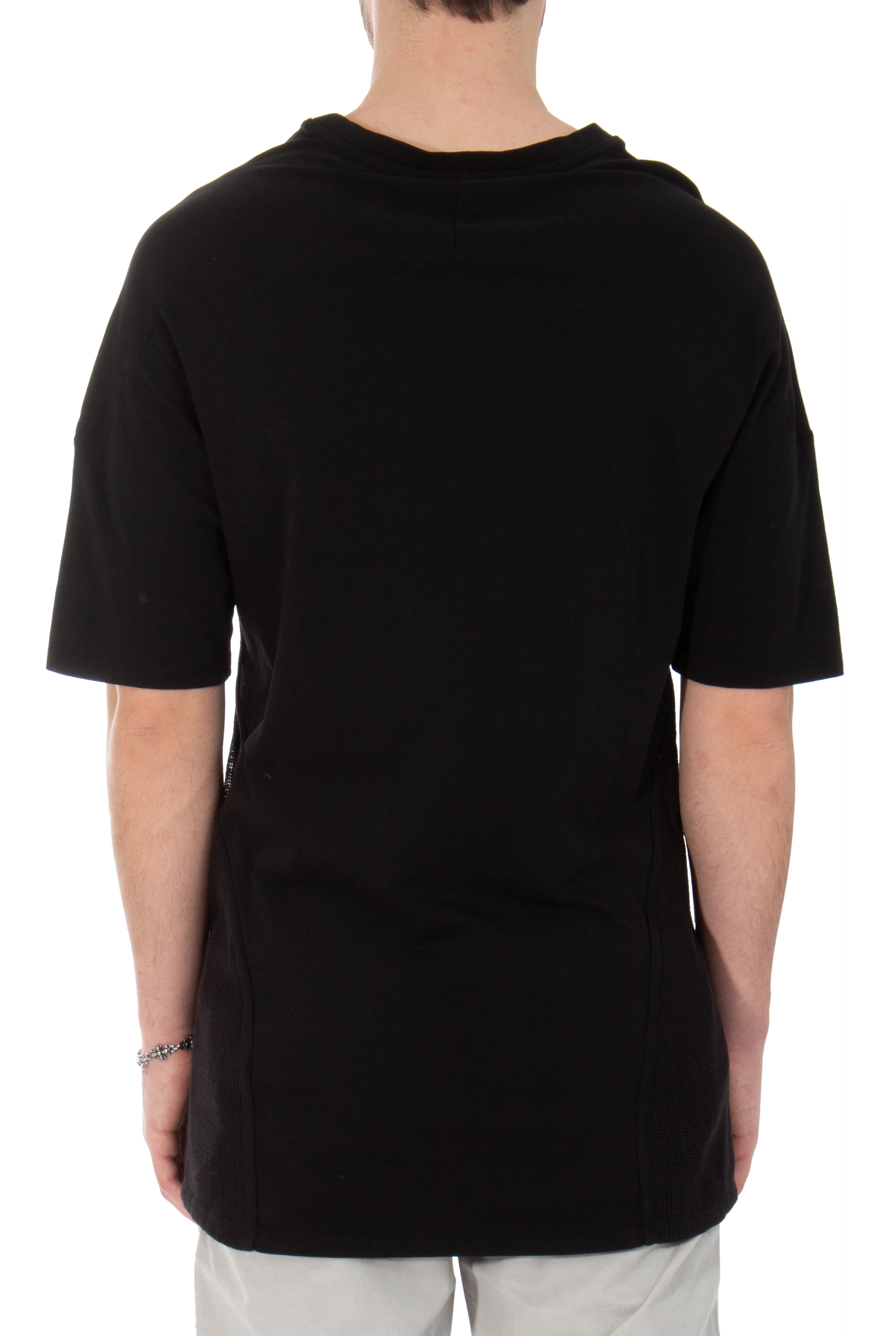 RE:VOLVER ATELIER Mesh Inlay Cotton T-Shirt