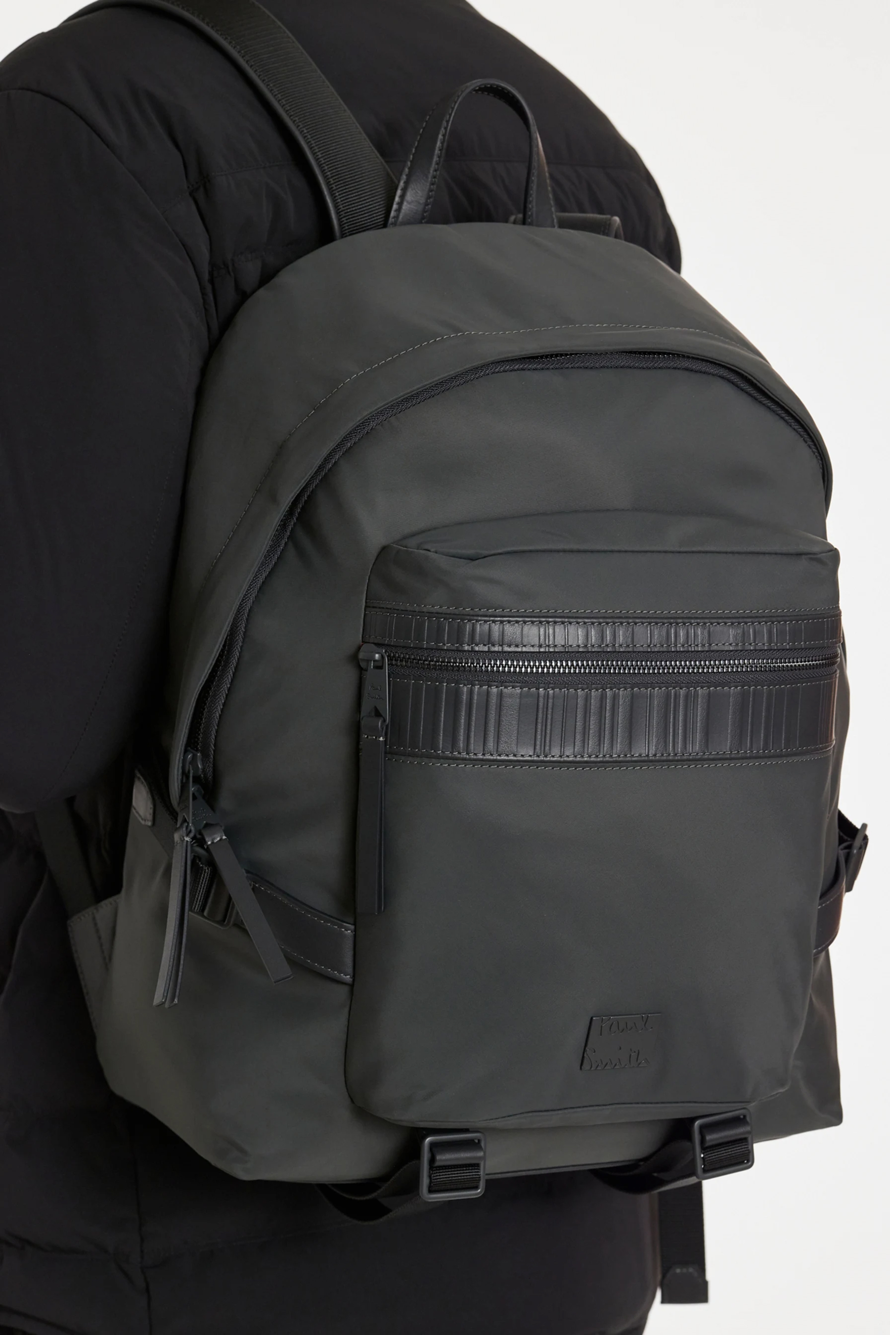 PAUL SMITH 'Shadow Stripe' Nylon Backpack