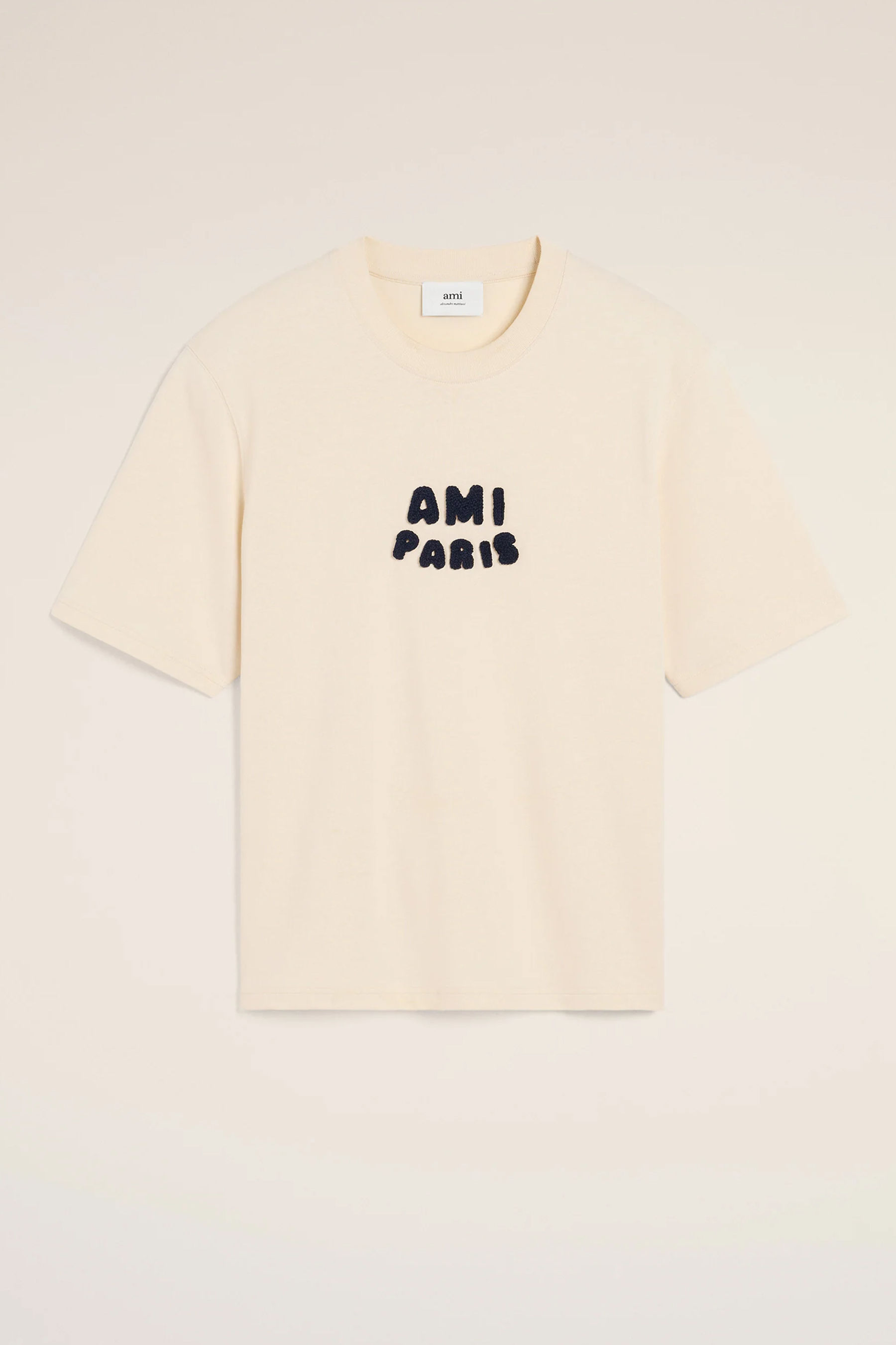 AMI PARIS Boxy Fit Organic Cotton Jersey T-Shirt