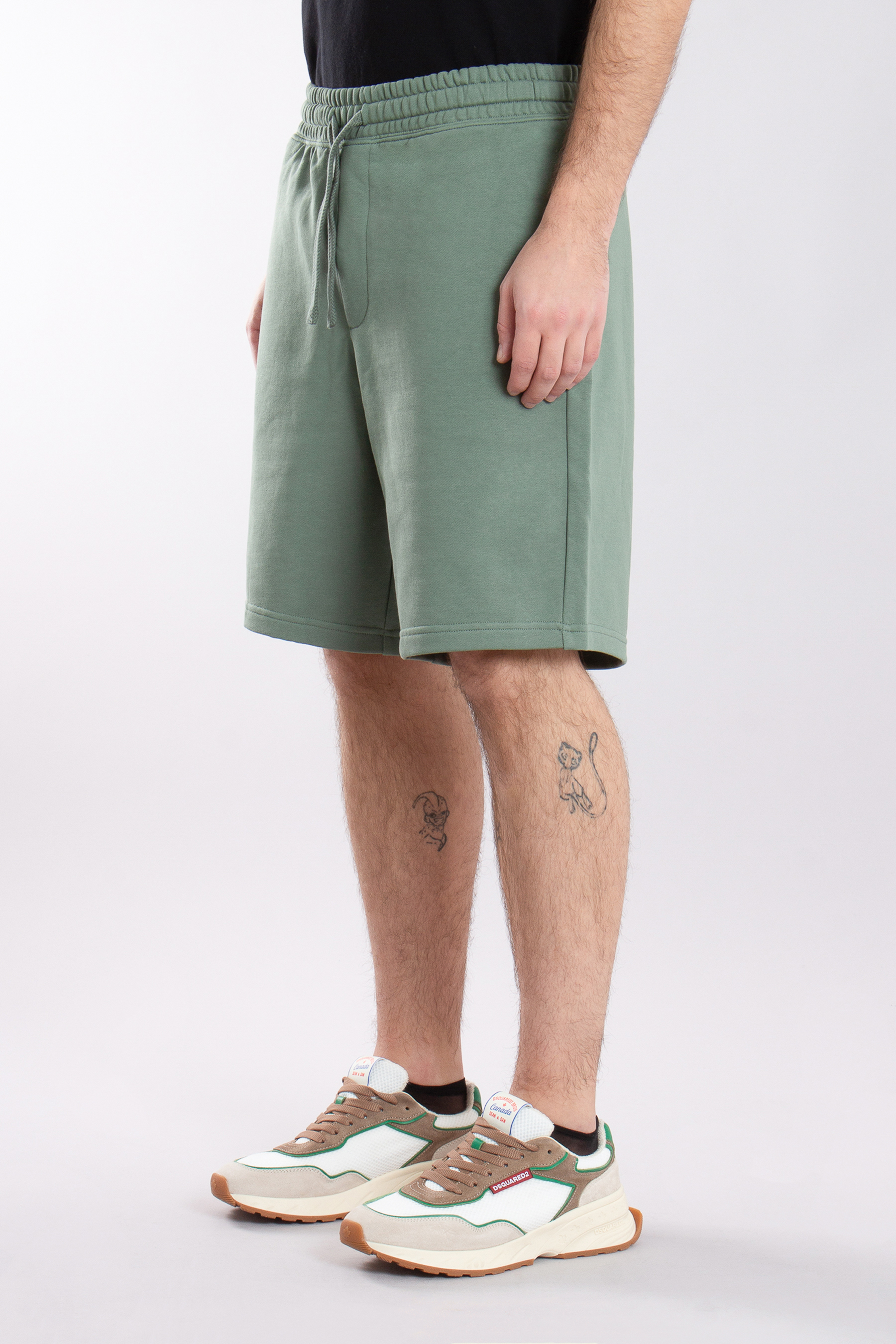 HUGO Relaxed Fit Printed Cotton Terry Shorts Dayono