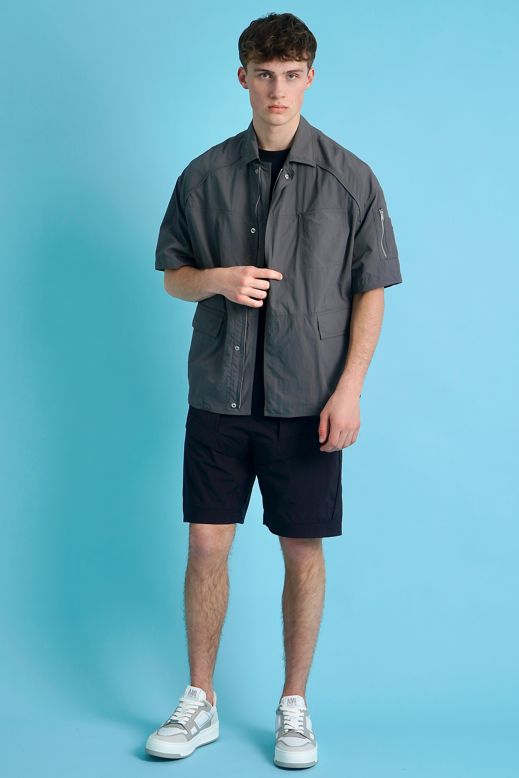 JUUN.J Short Sleeved Nylon Shirt