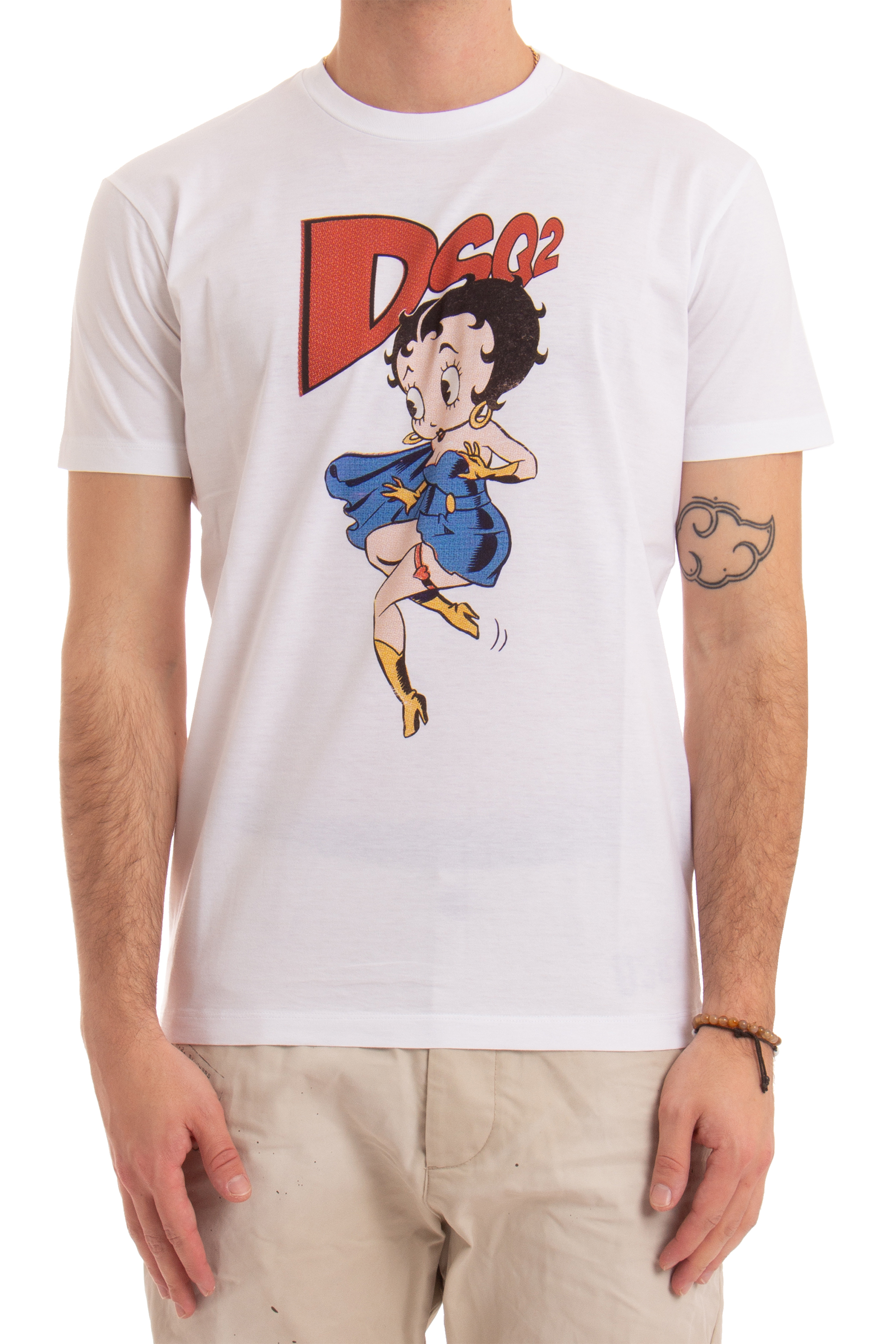 DSQUARED2 Betty Boop Cool Fit Cotton T-Shirt